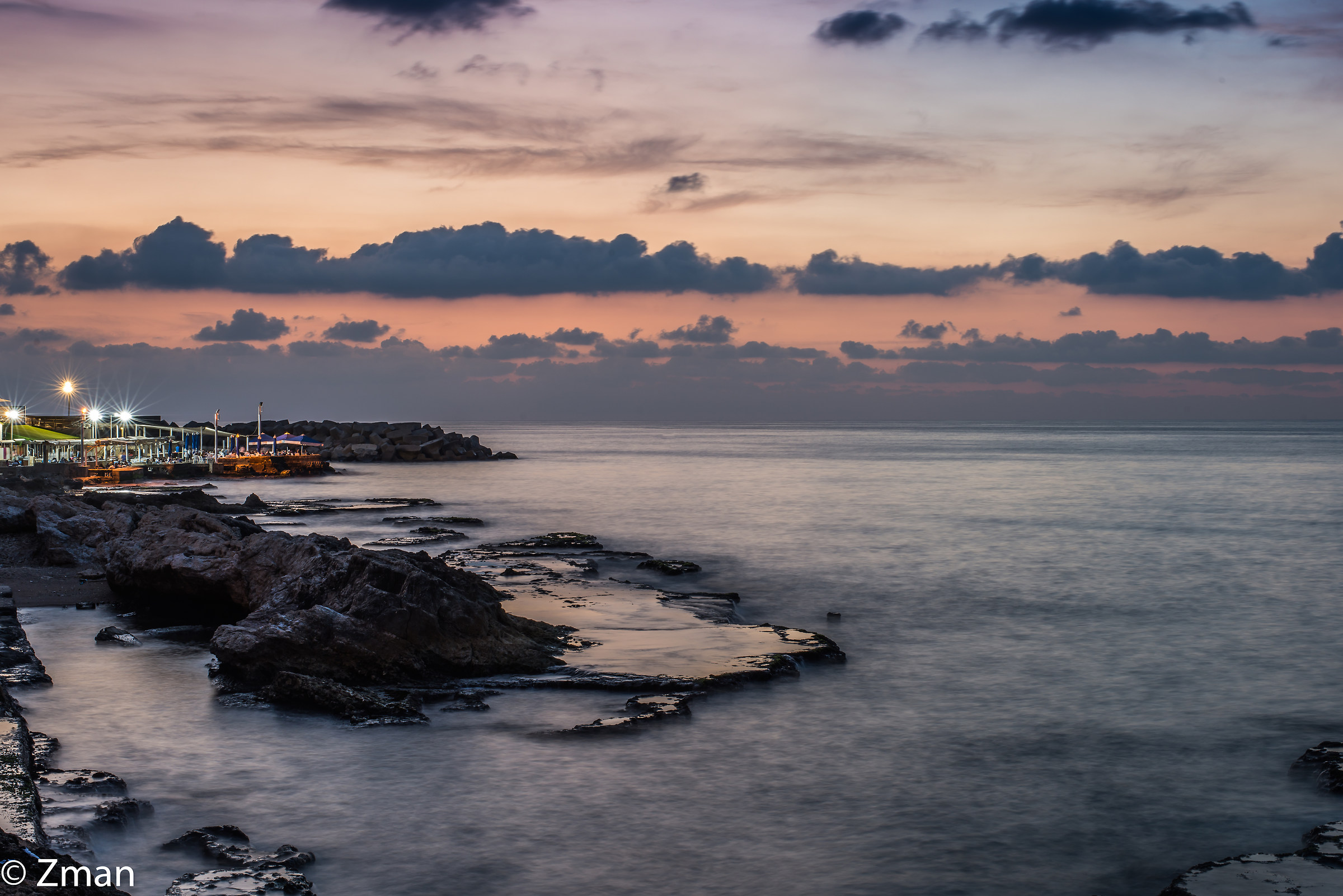 Tramonto sulla Corniche