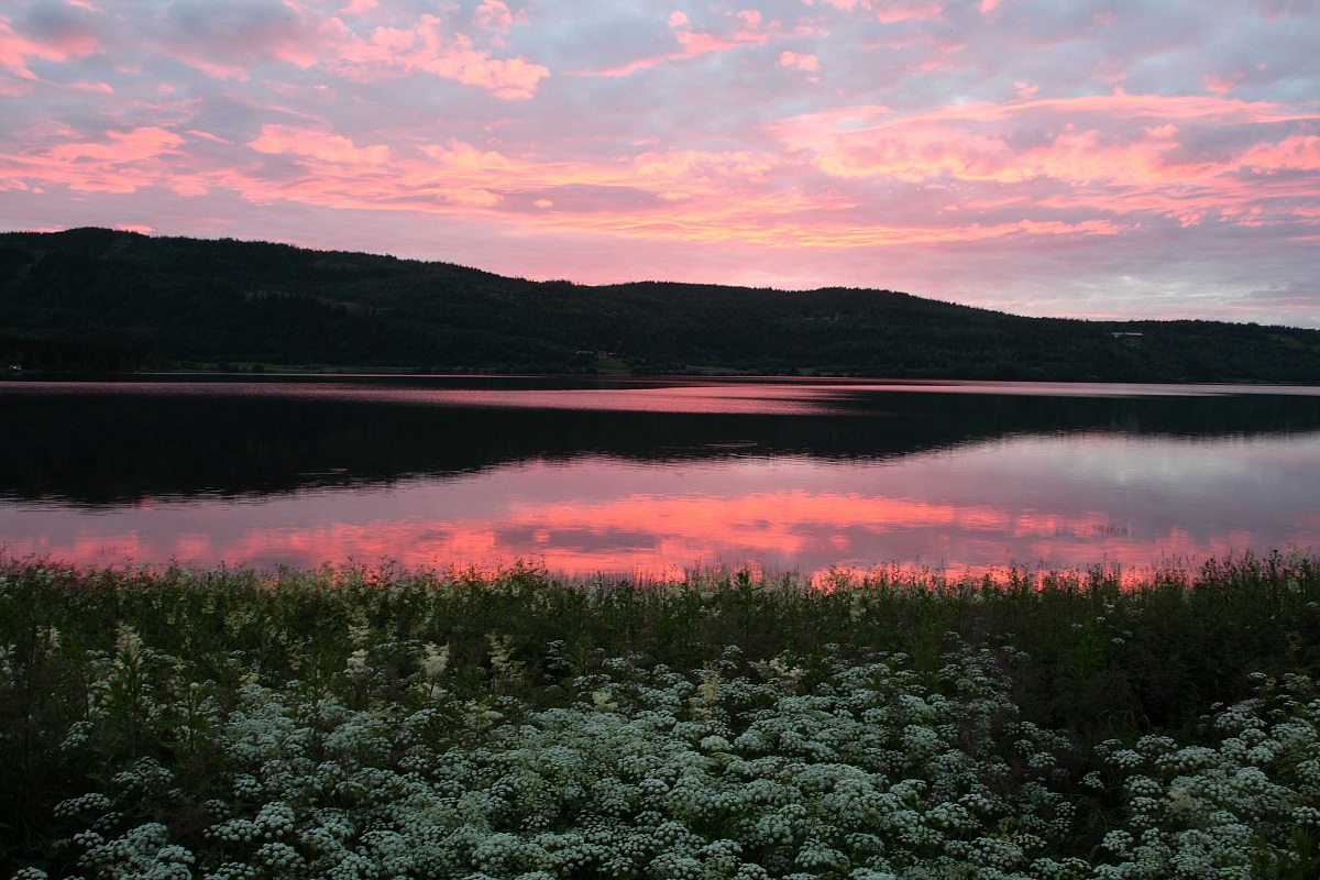 Sunset, Snasavatnet, Norway