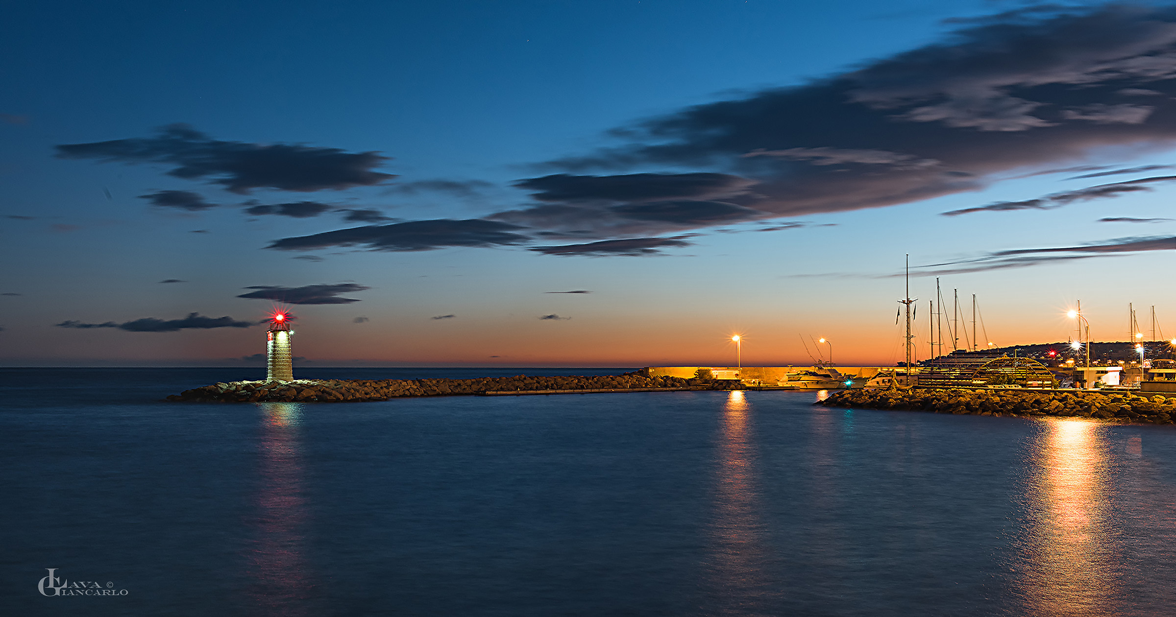 Crepuscolo a Menton Garavan