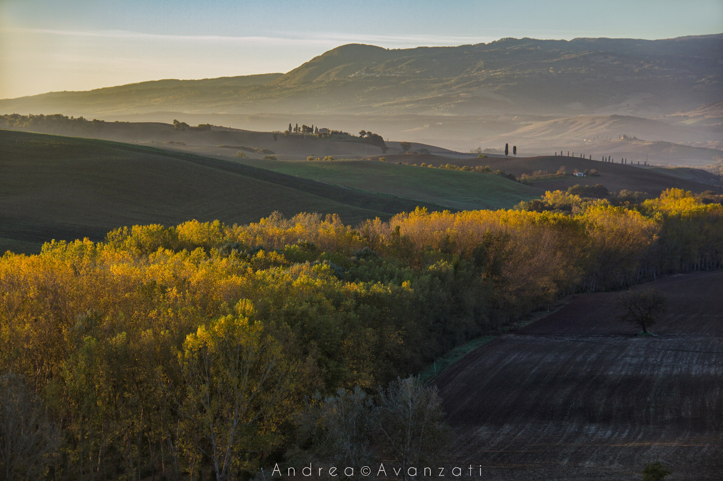 alba in Val d'Orcia