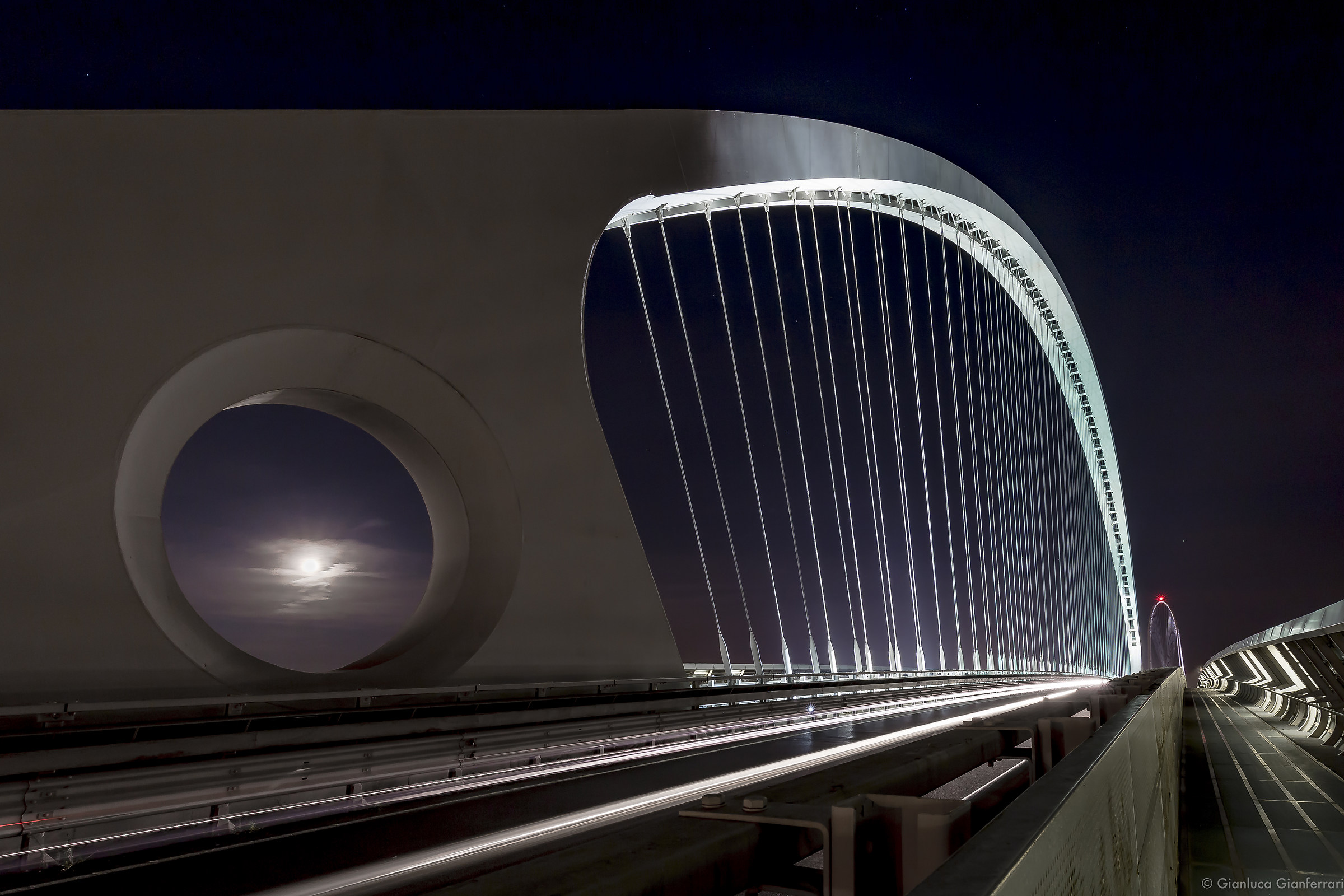 Calatrava Bridge & Full Moon