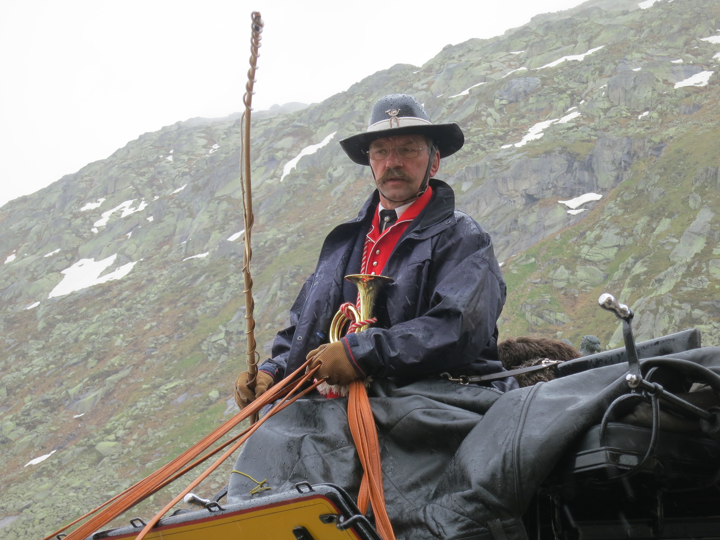 Carrozza postale storica del Gottardo Andermatt-Airolo