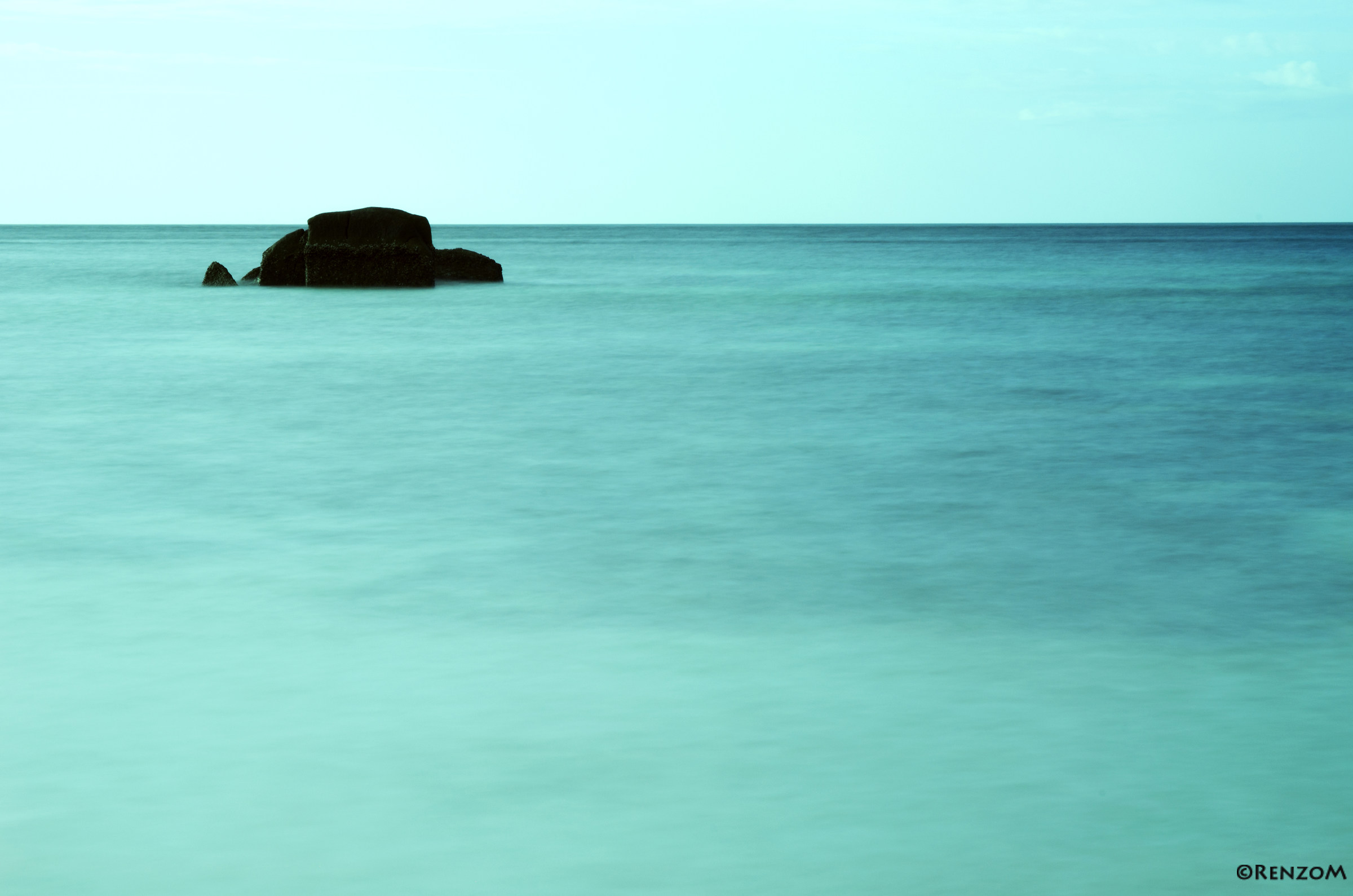 The Loch Ness monster rising from the Andaman sea