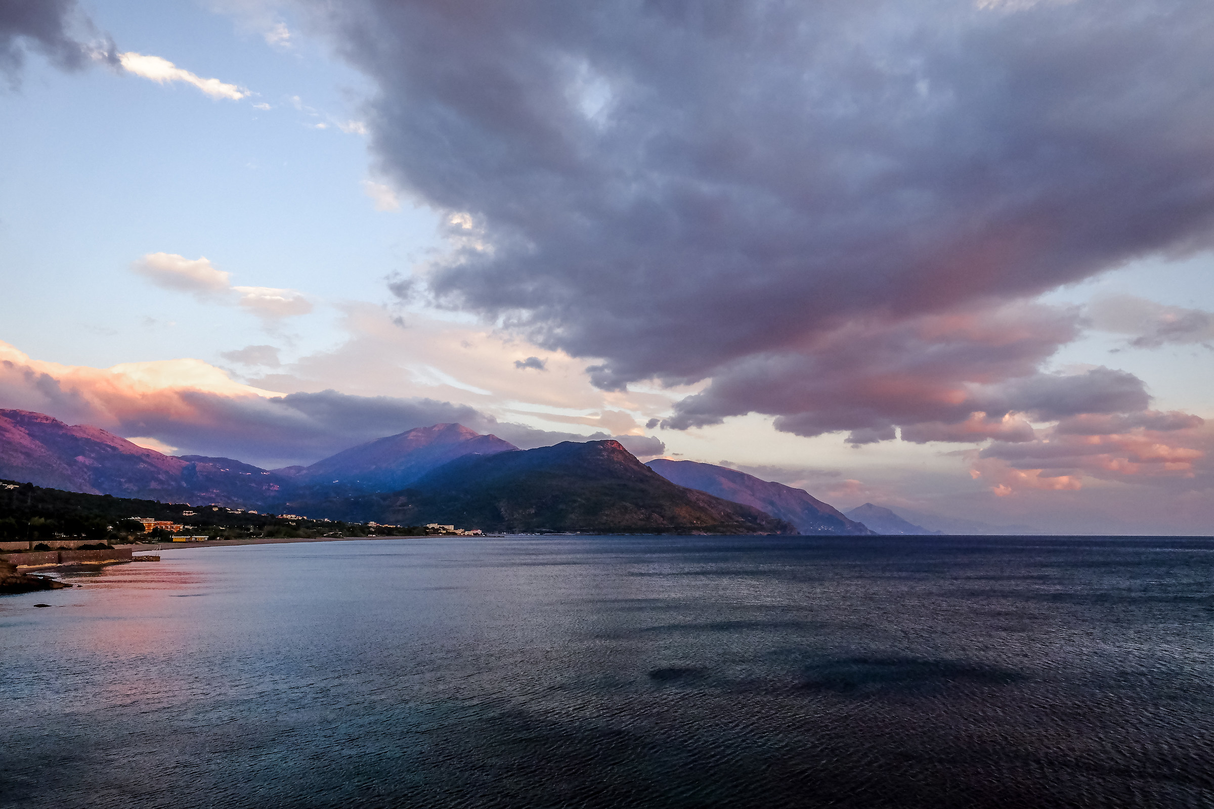 Sunset November in Sapri