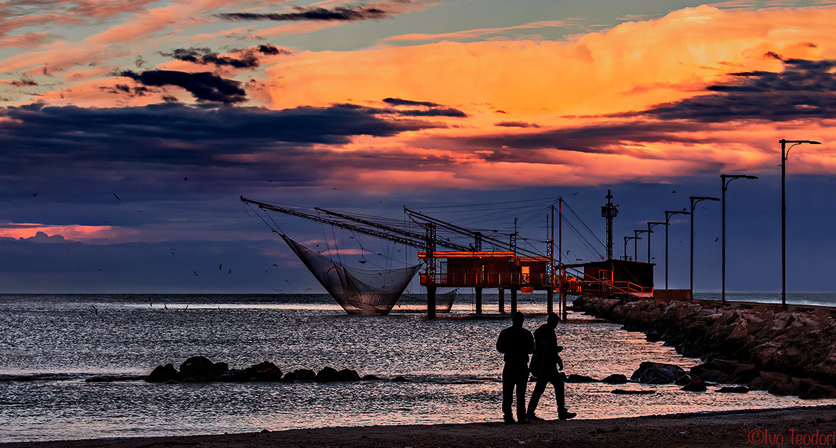 Towards the blue hour.
