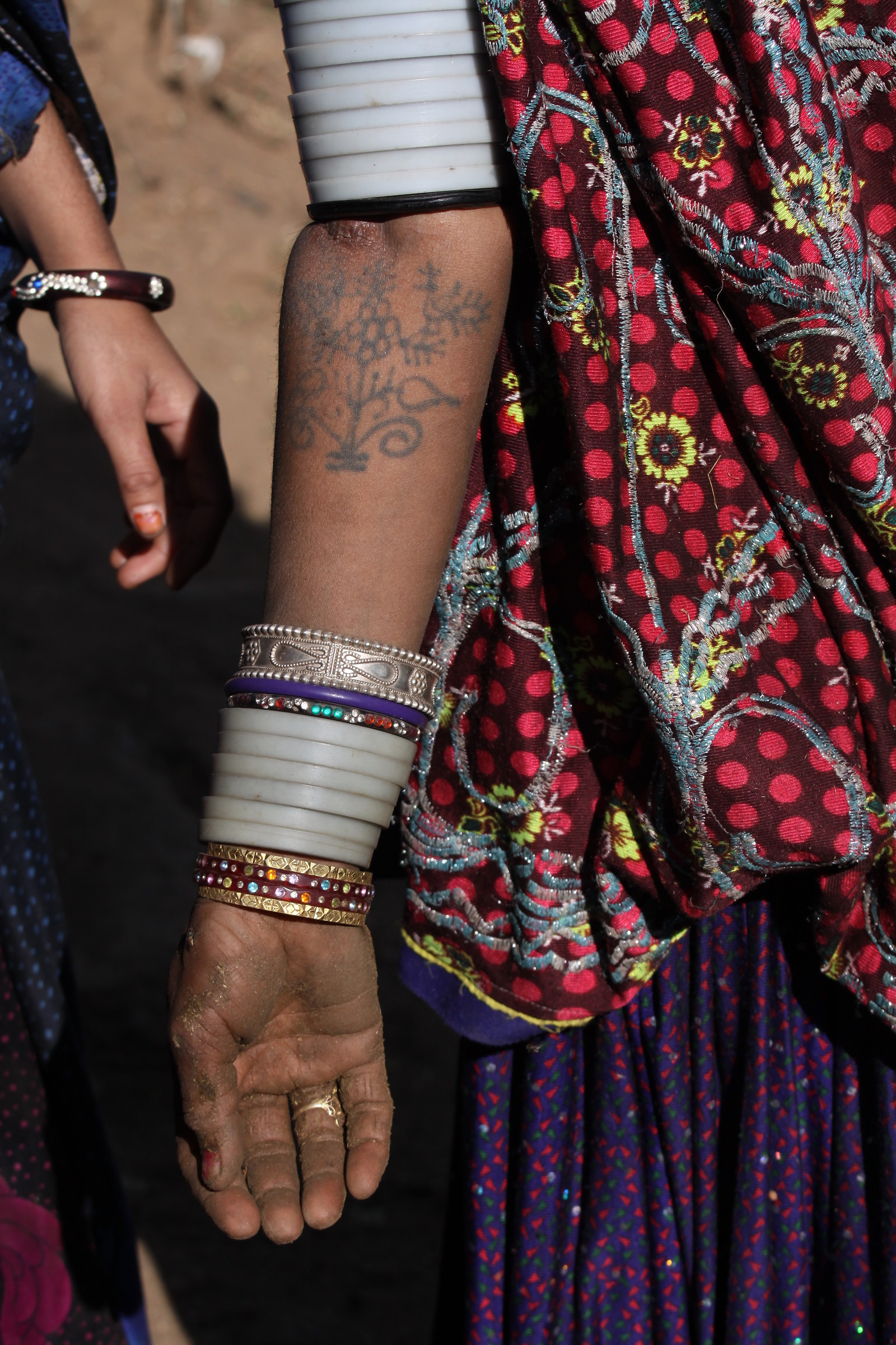 marked by the work hands