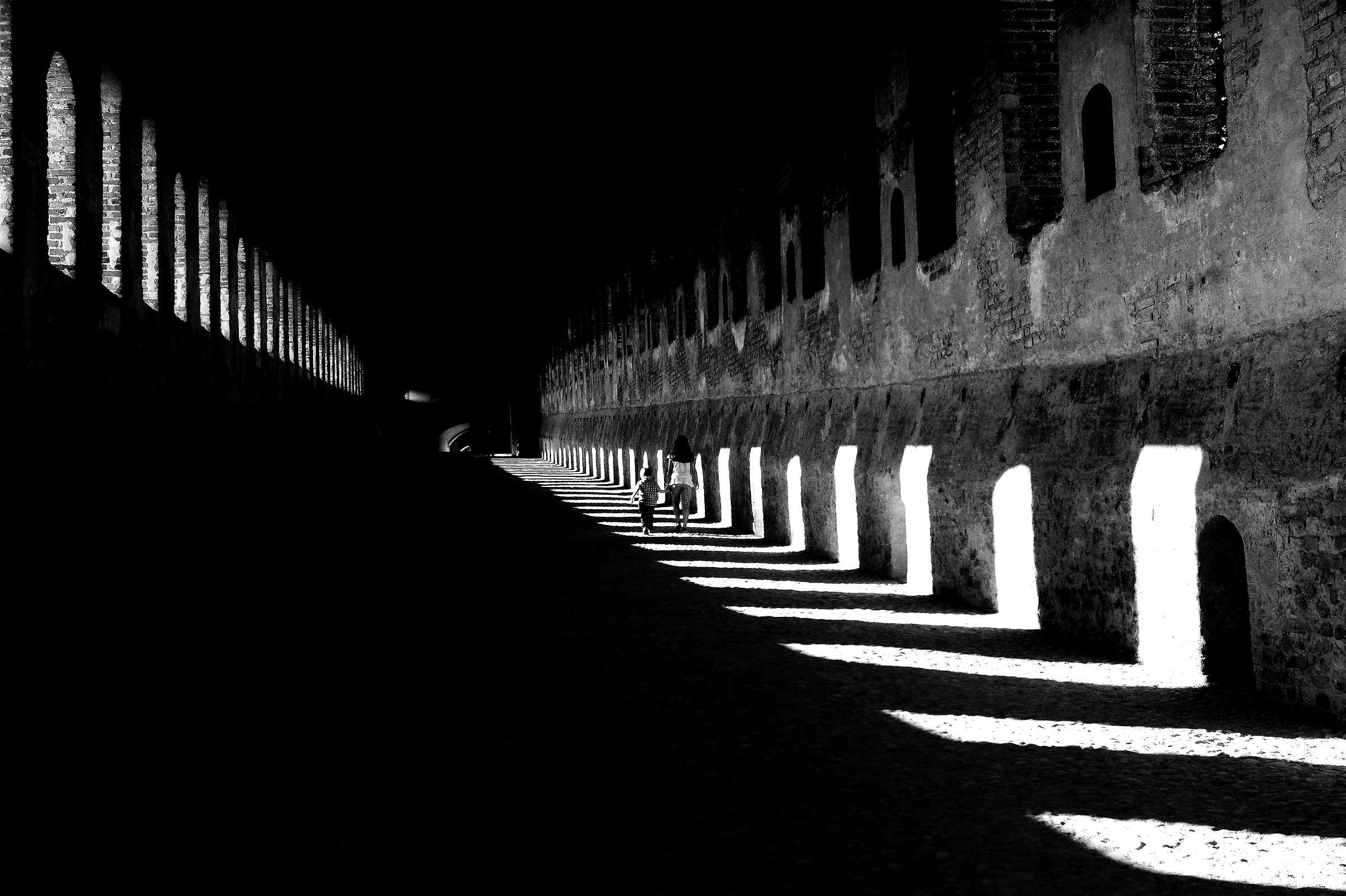 Between light and shadow