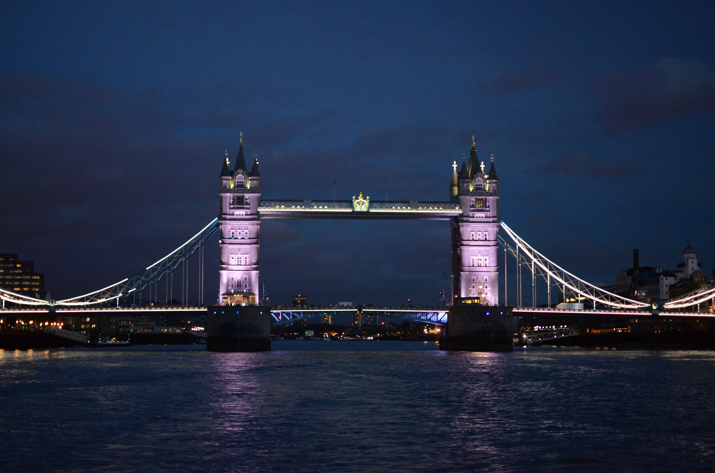 Tower Bridge seen from the Thames
