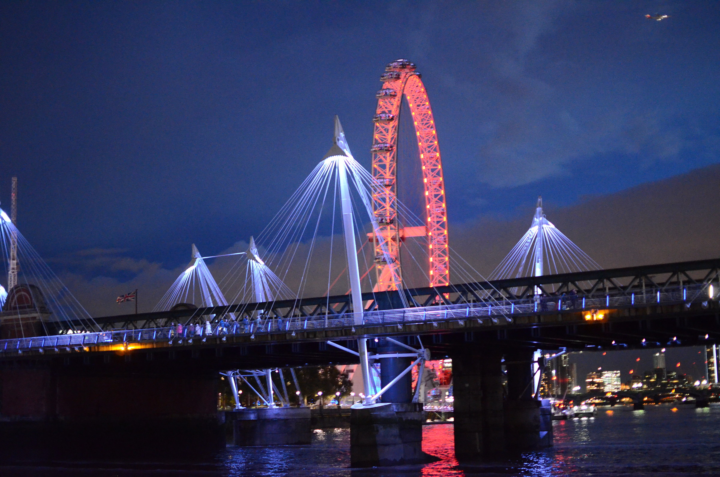 London Eye at night