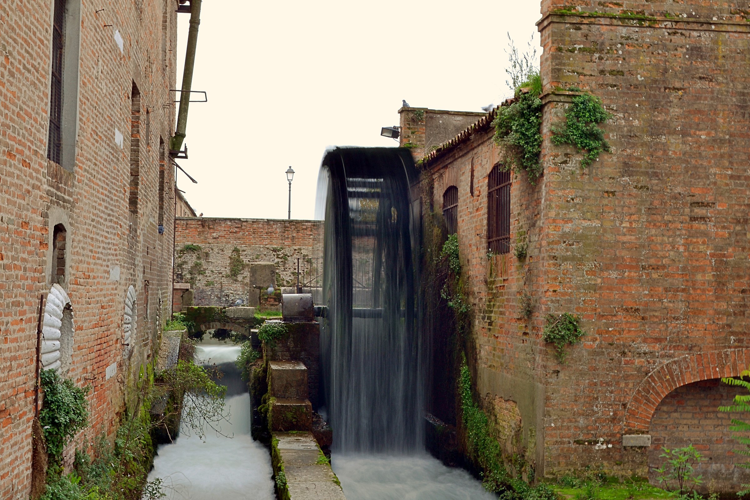 The slow flow of water