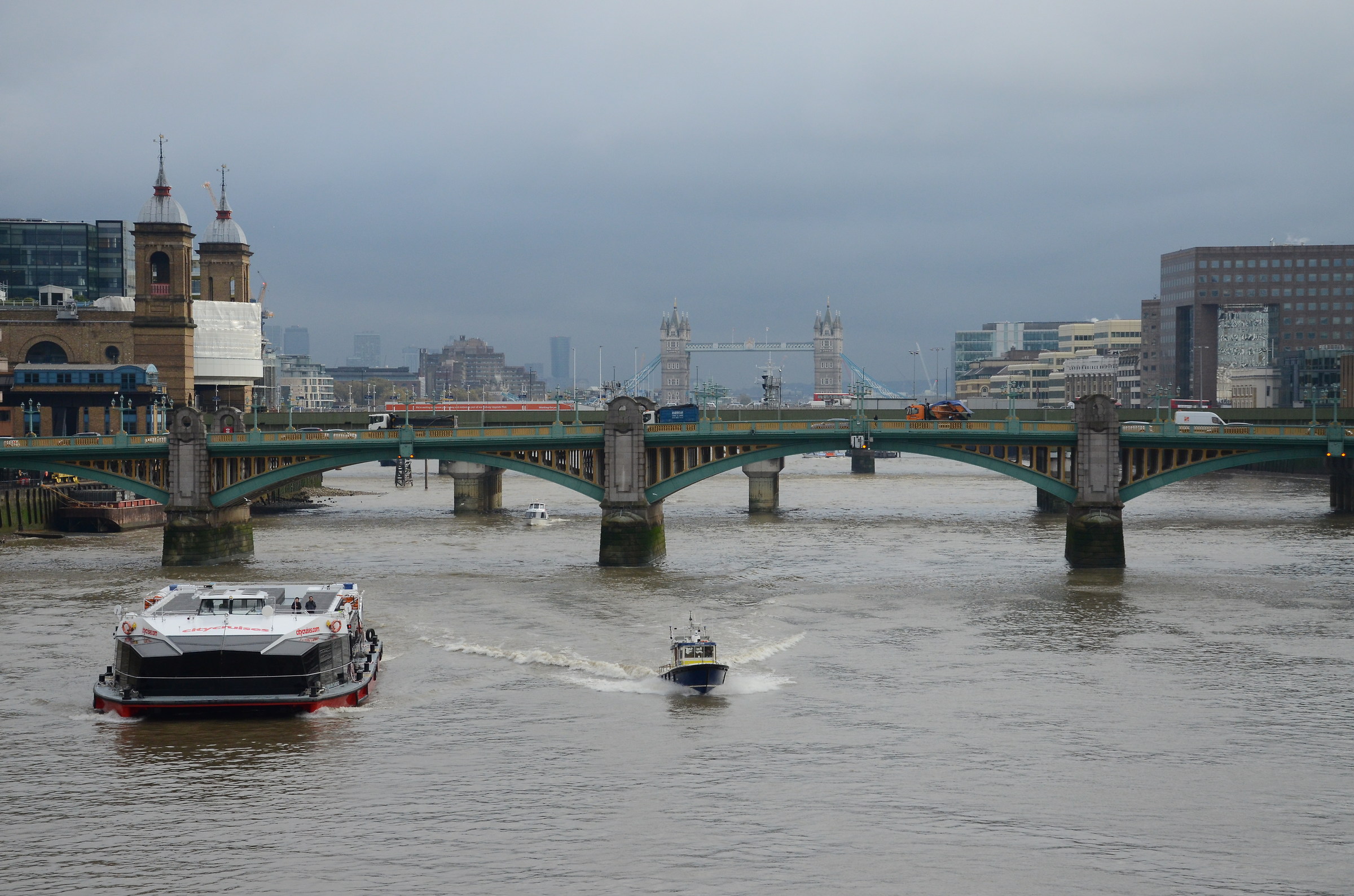 Tamigi visto da Londra