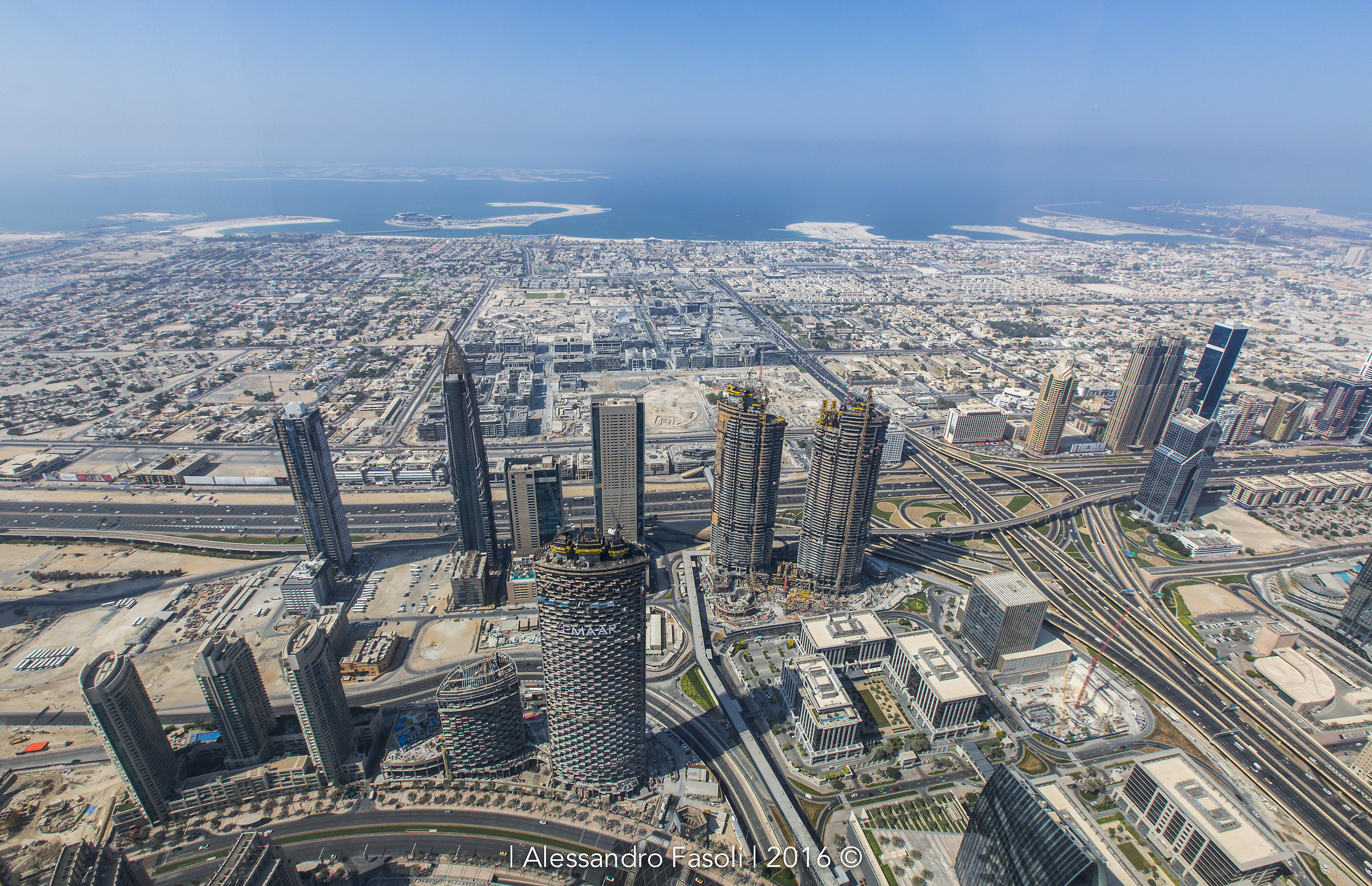 Vista dal Burj Khalifa a 452 mt.