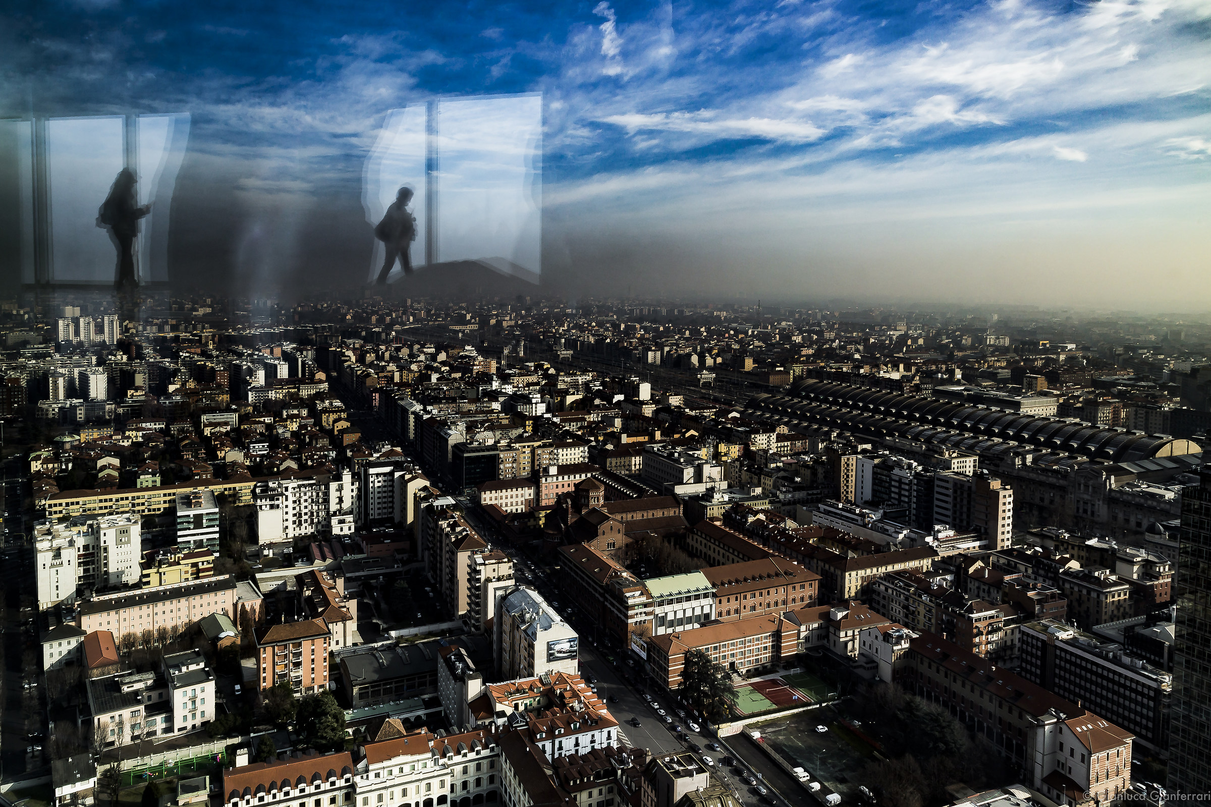 Walking through the city