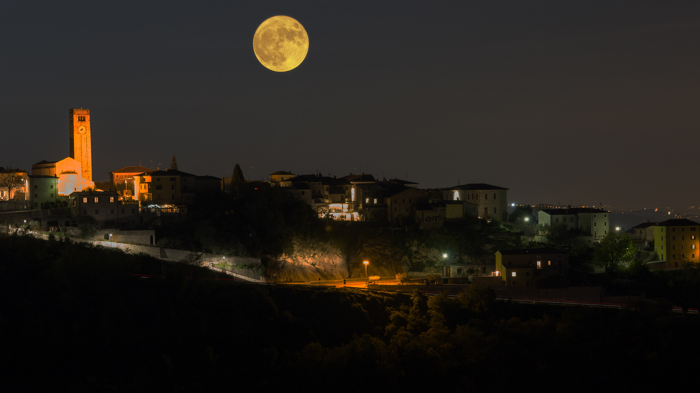 The moon and the village
