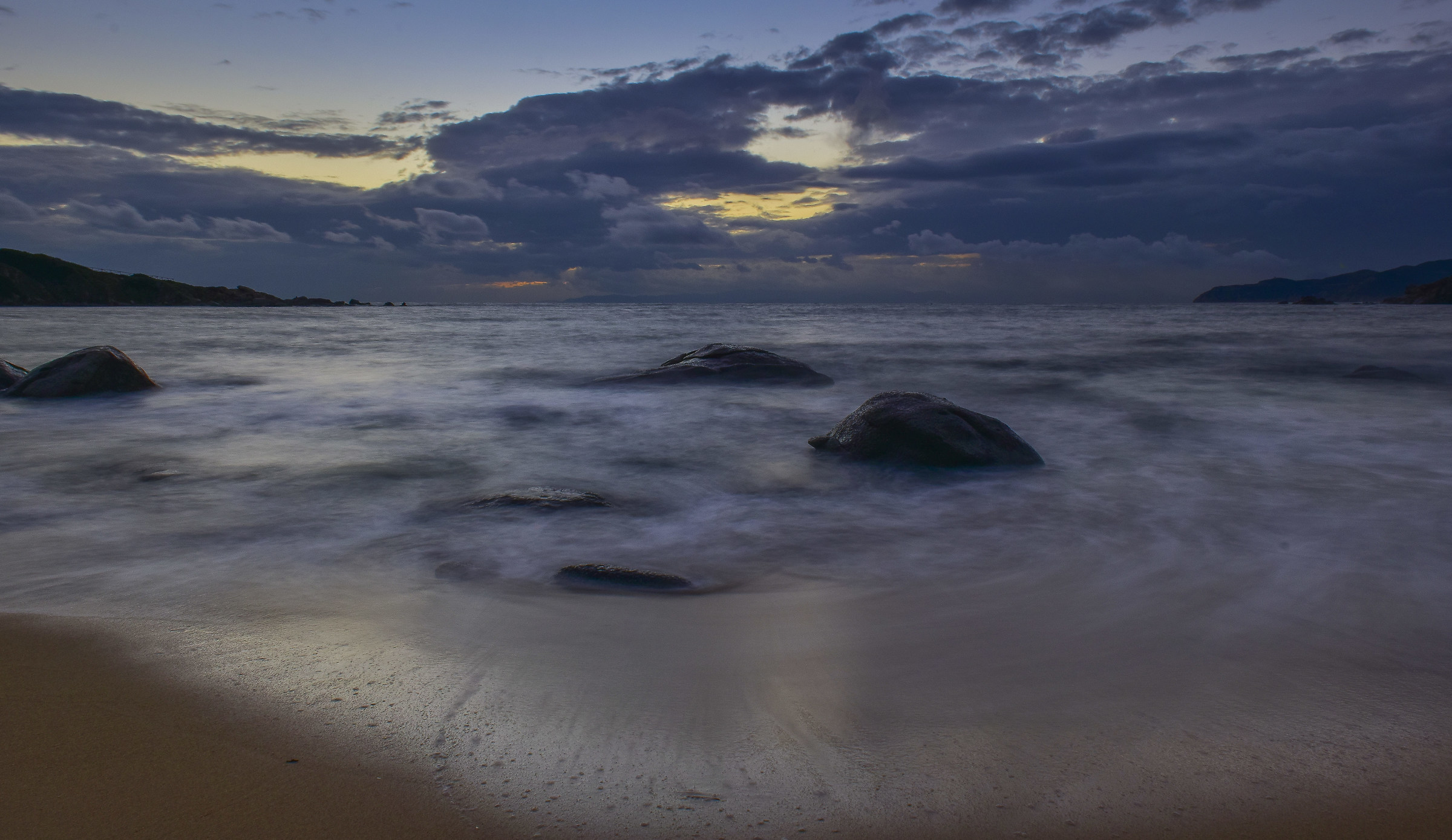 Sunset at S.Stefano beach