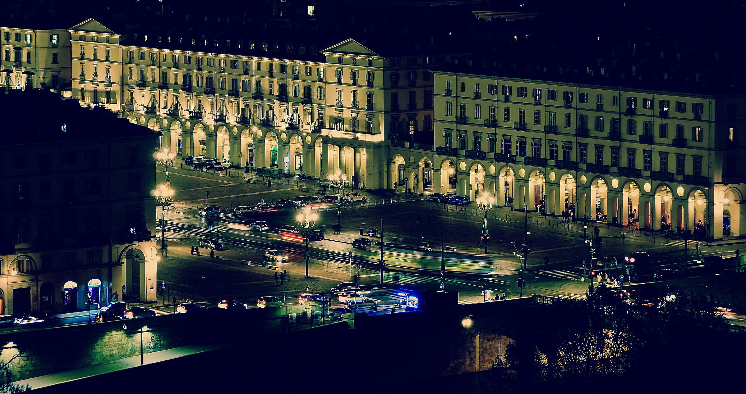 Piazza Castello, the Monte dei Cappuccini
