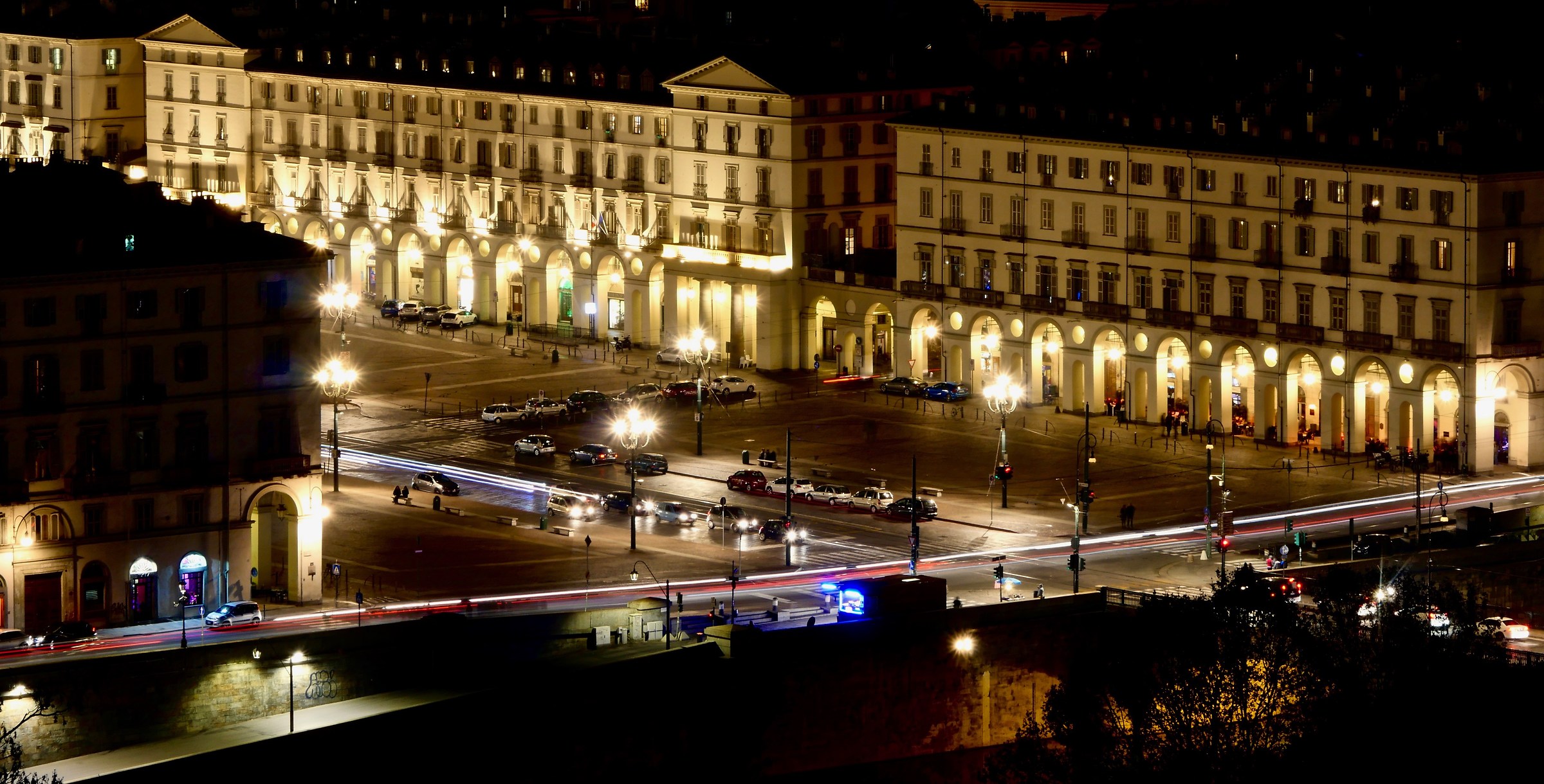 Piazza Castello, the Monte dei Cappuccini