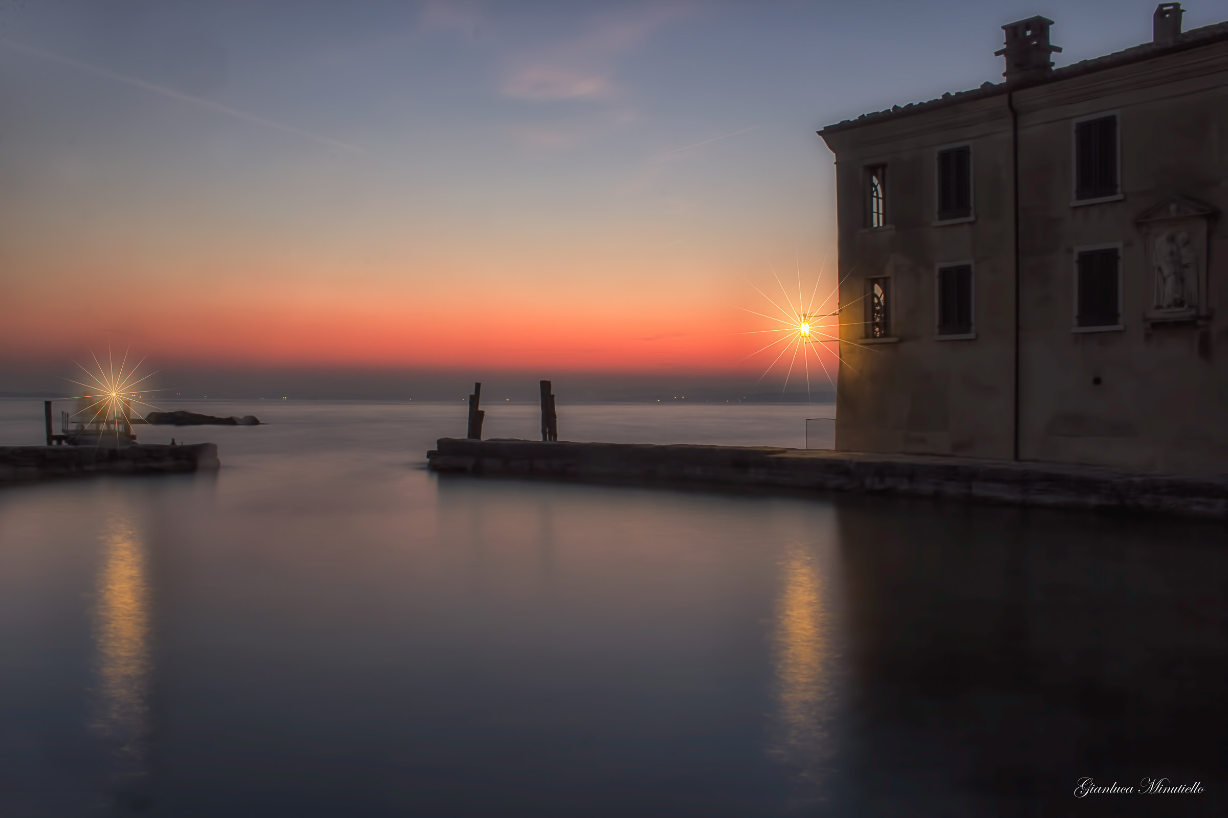 tramonto a punta S. Vigilio