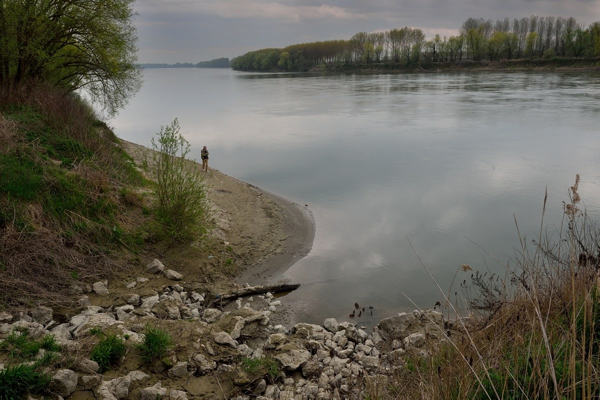 Il Po a Corte sant'Andrea lungo la via francigena