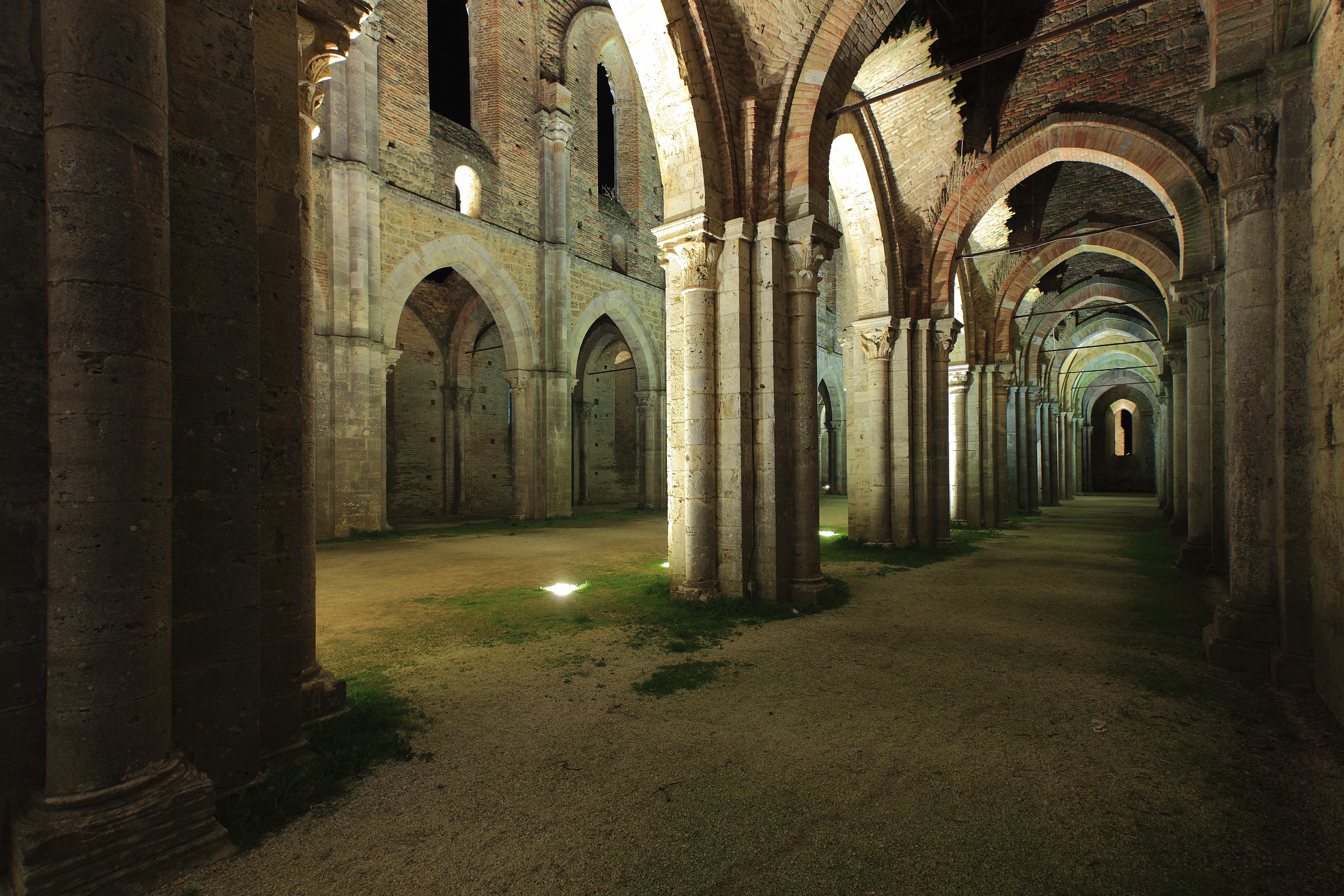 San Galgano Abbey aisle