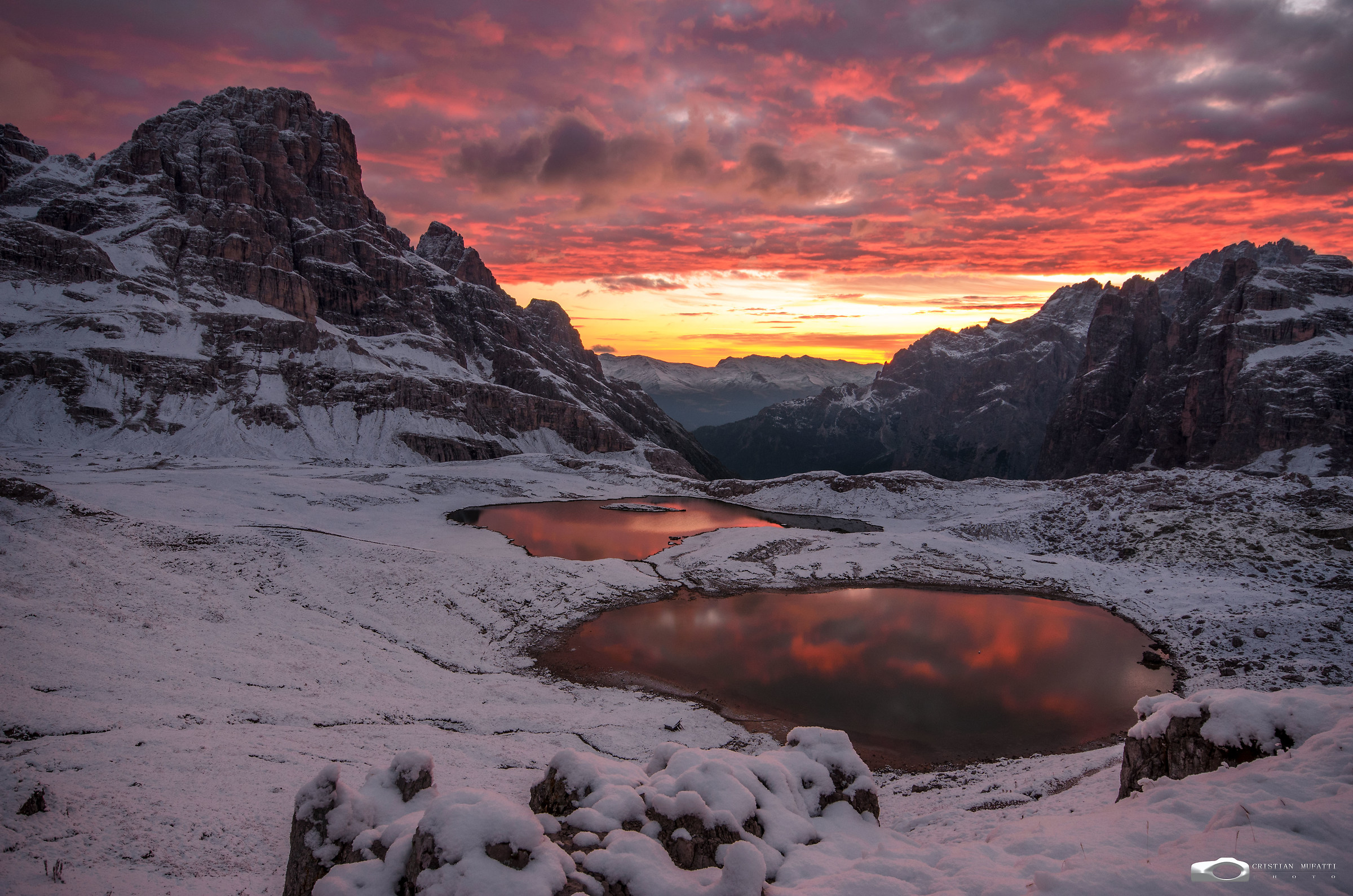 Due gocce di cielo sulla neve