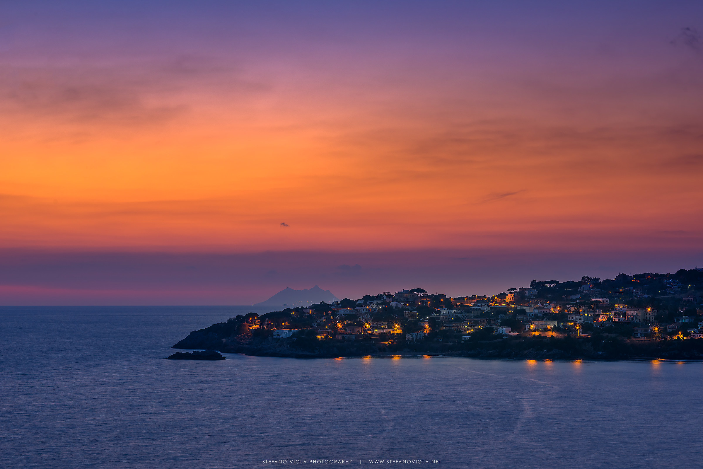 Gaeta - Fontania the beach at sunset