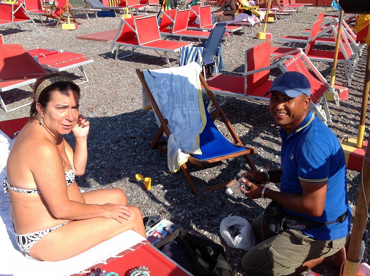 Business on the beach