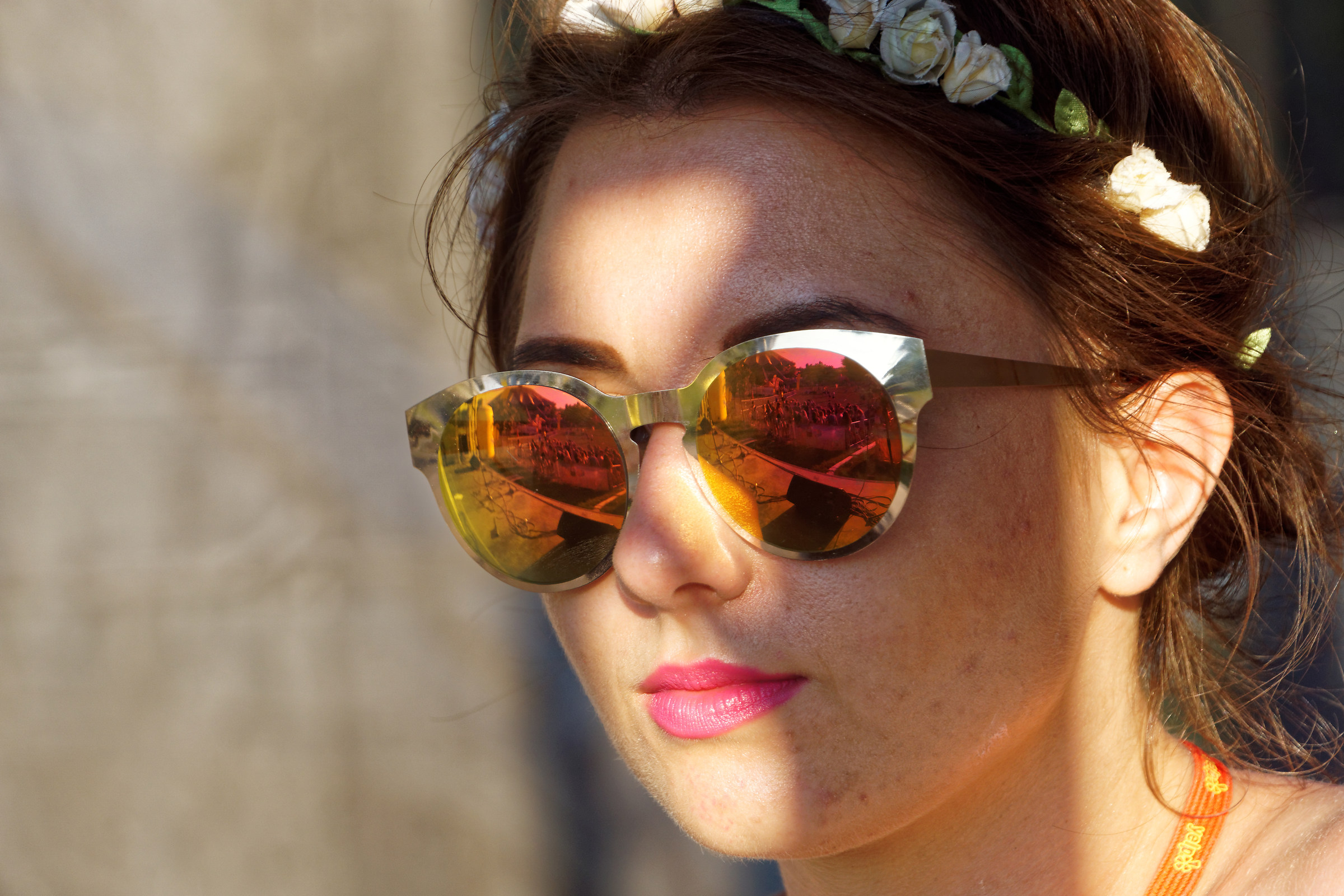 World in the glasses