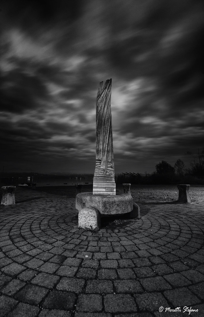 water lines and lake