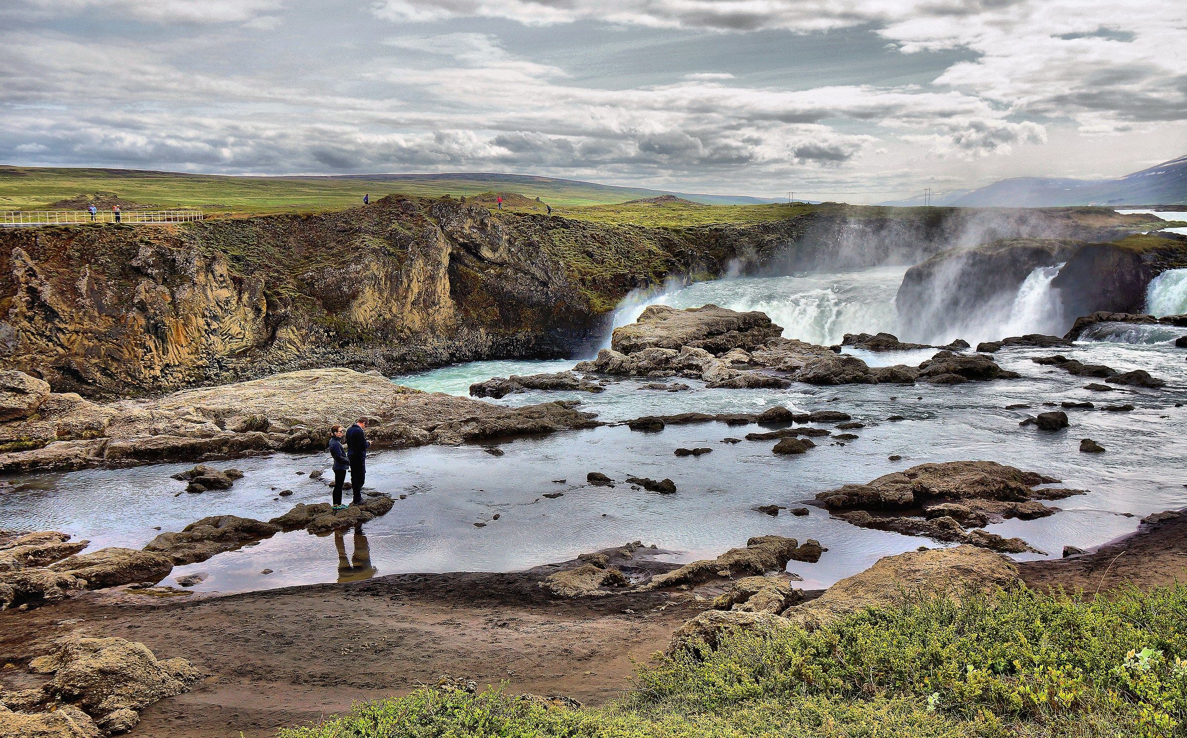 Careful not to slip.