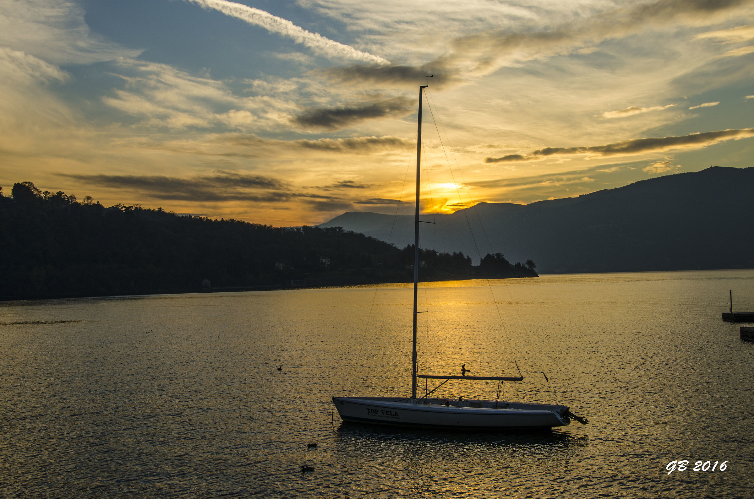 tramonto a Laveno Mombello