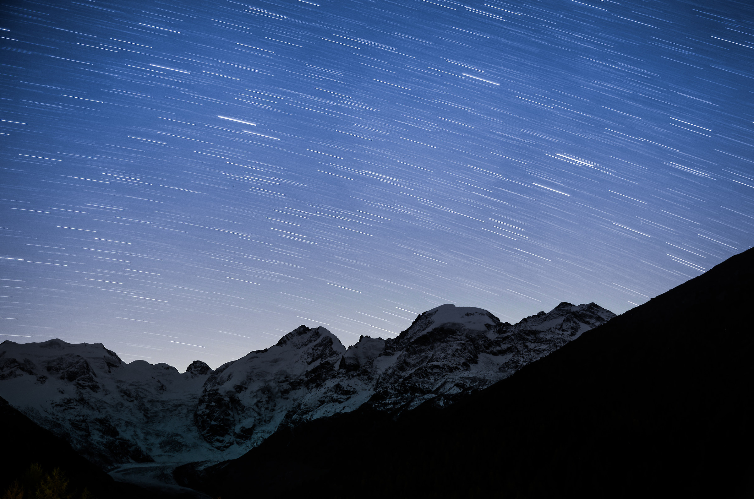 Startrail Bernina