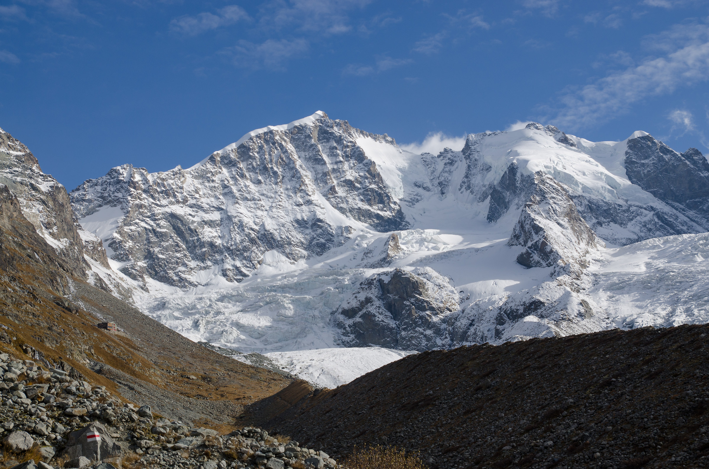 Bernina and Hut Tschierva