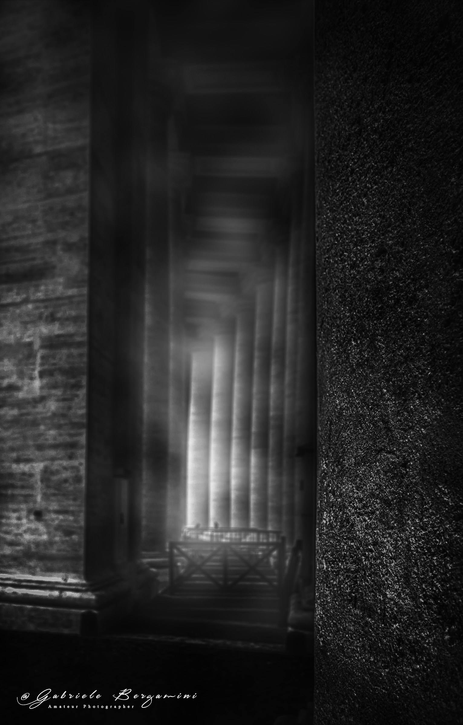 Mystery among the columns ....