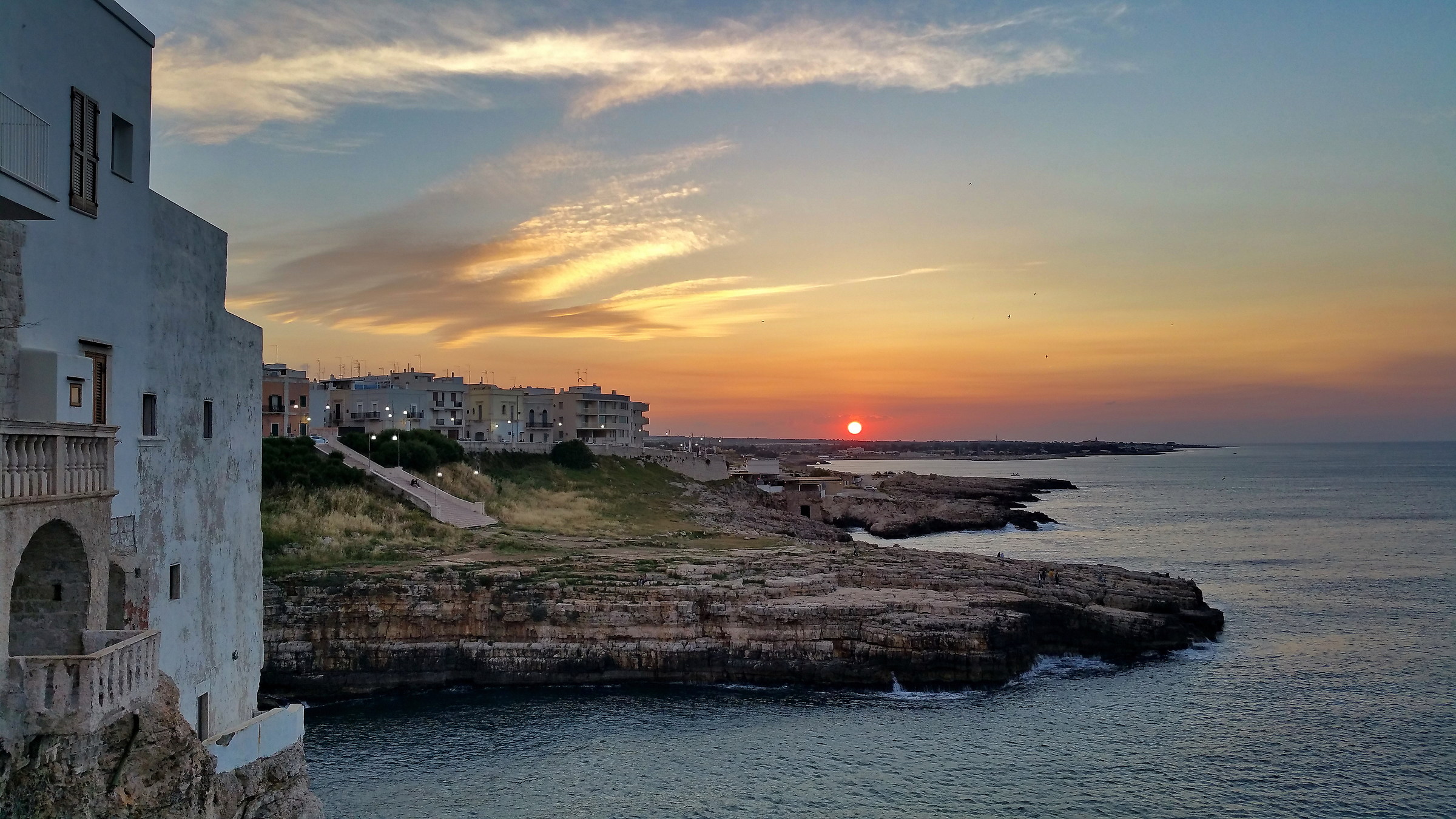 Sunset in Polignano a Mare