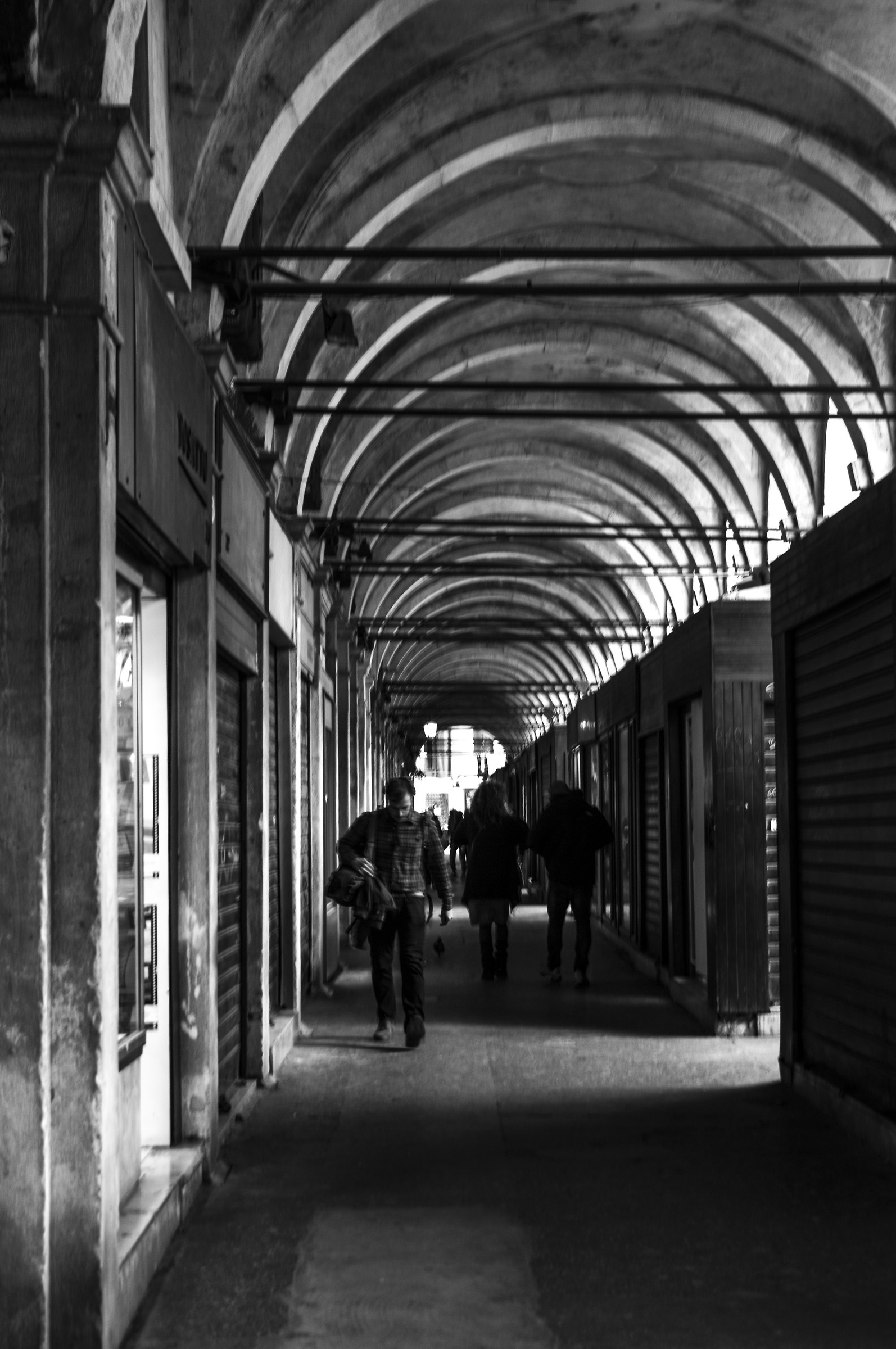 Under the Rialto porches