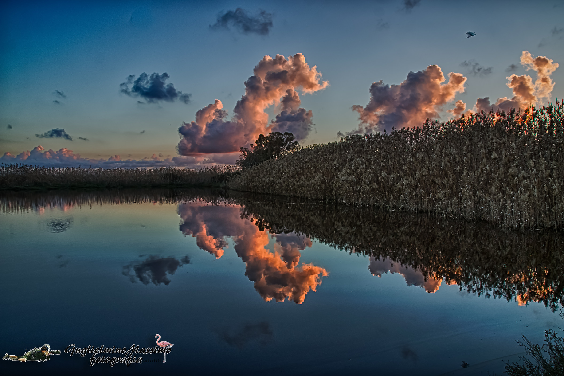 Reflections of a sunset