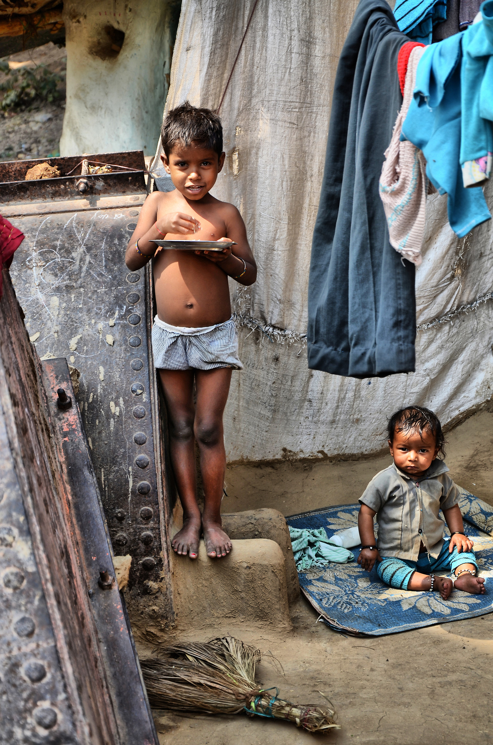 Dalits (untouchables) in Varanasi outskirts.