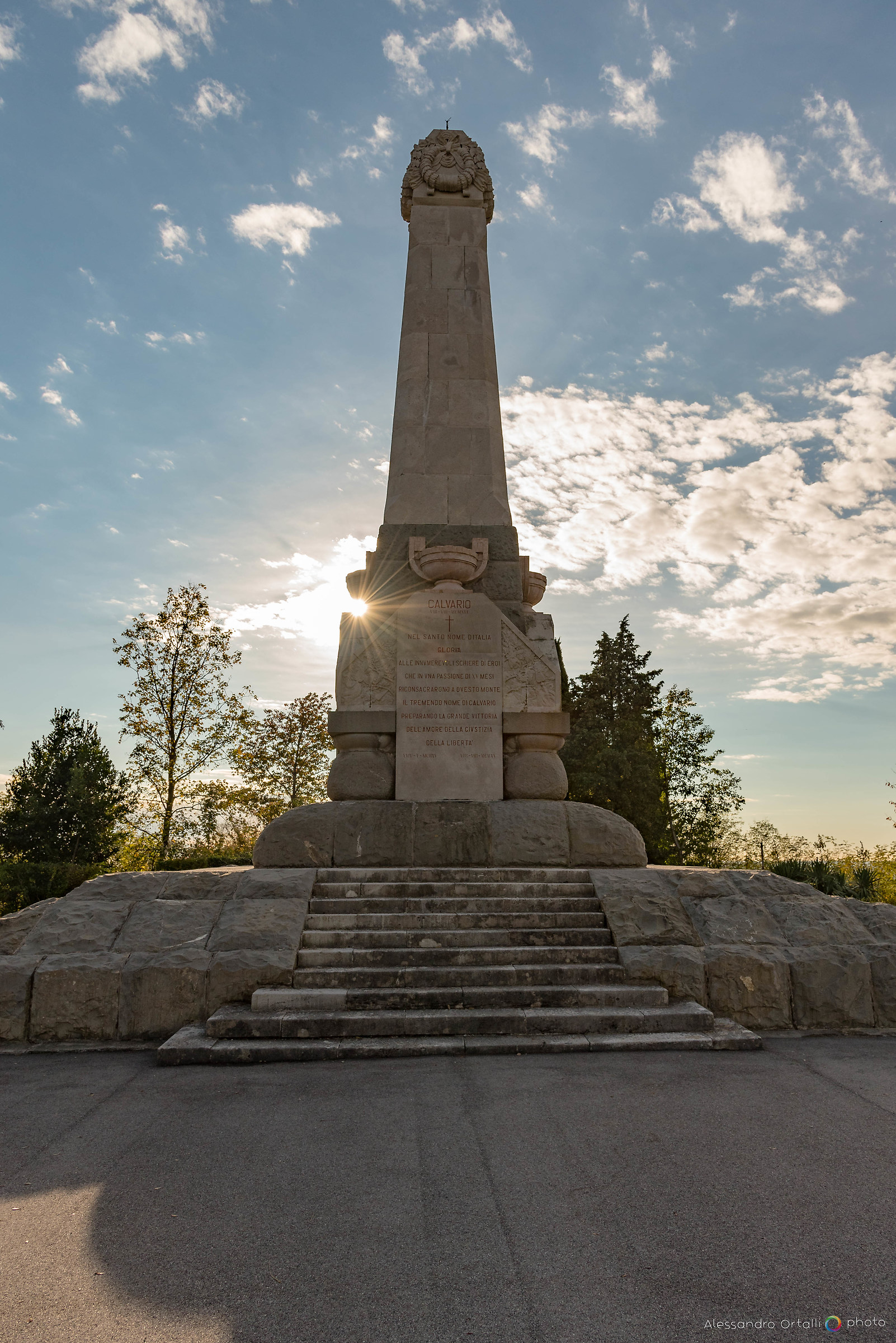 Sulla cima del Monte Calvario a Gorizia