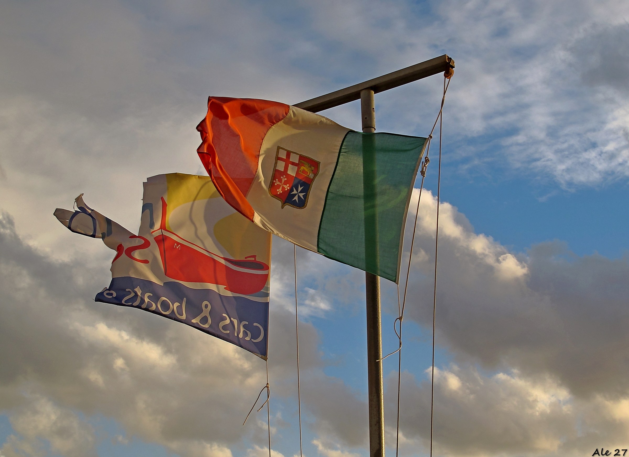 ... Wind of banners ...