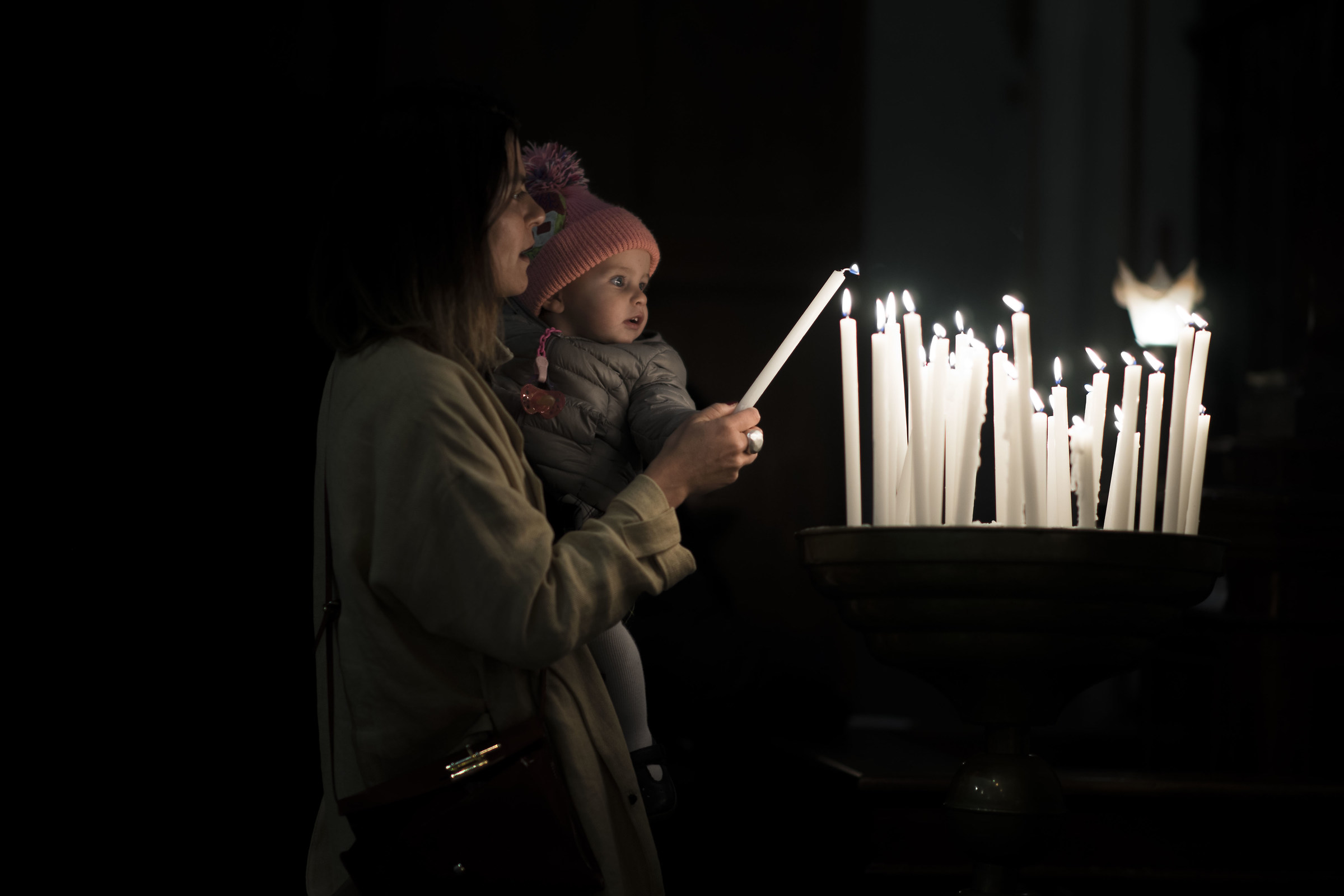 The child and the fire