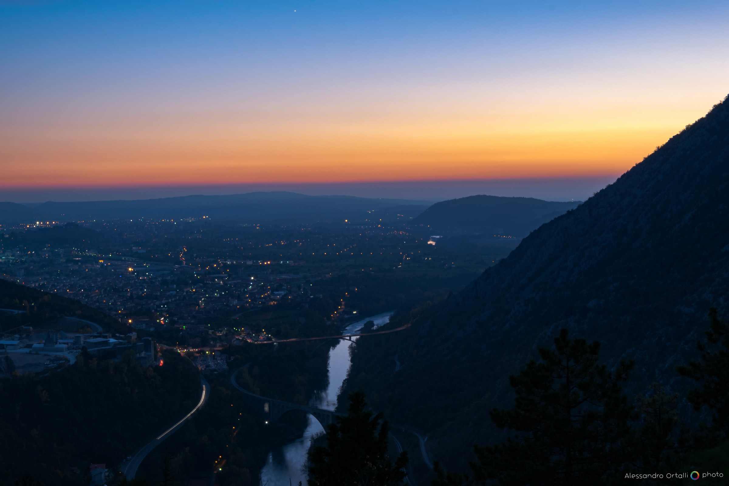 Blue hour on Gorizia