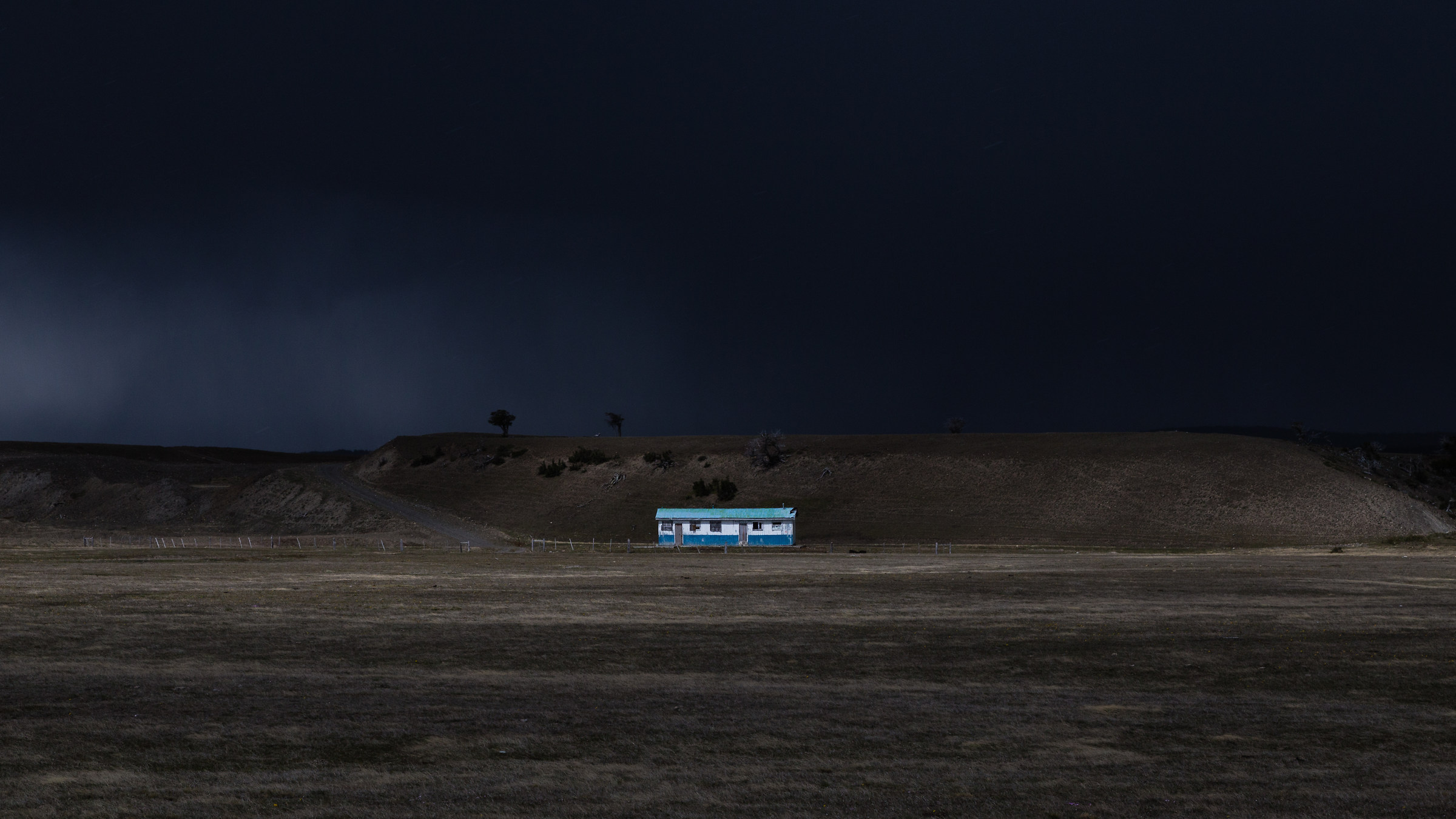House in Patagonicas steppe