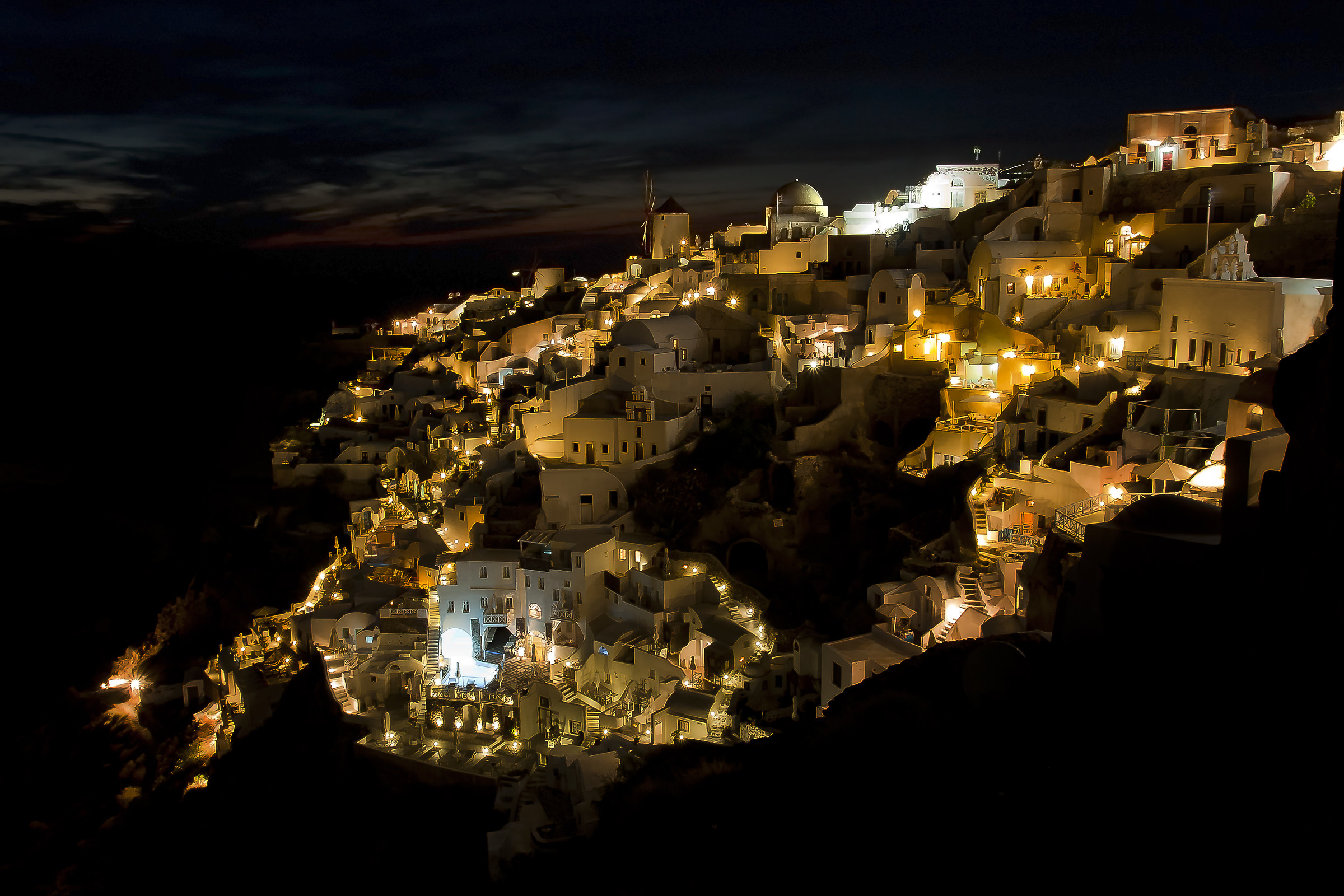 Oia di sera