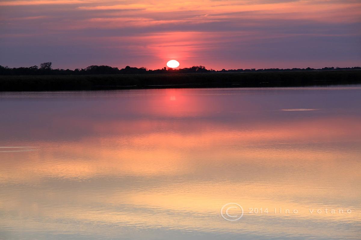 Sunrise over the Okavango Delta - Botswana