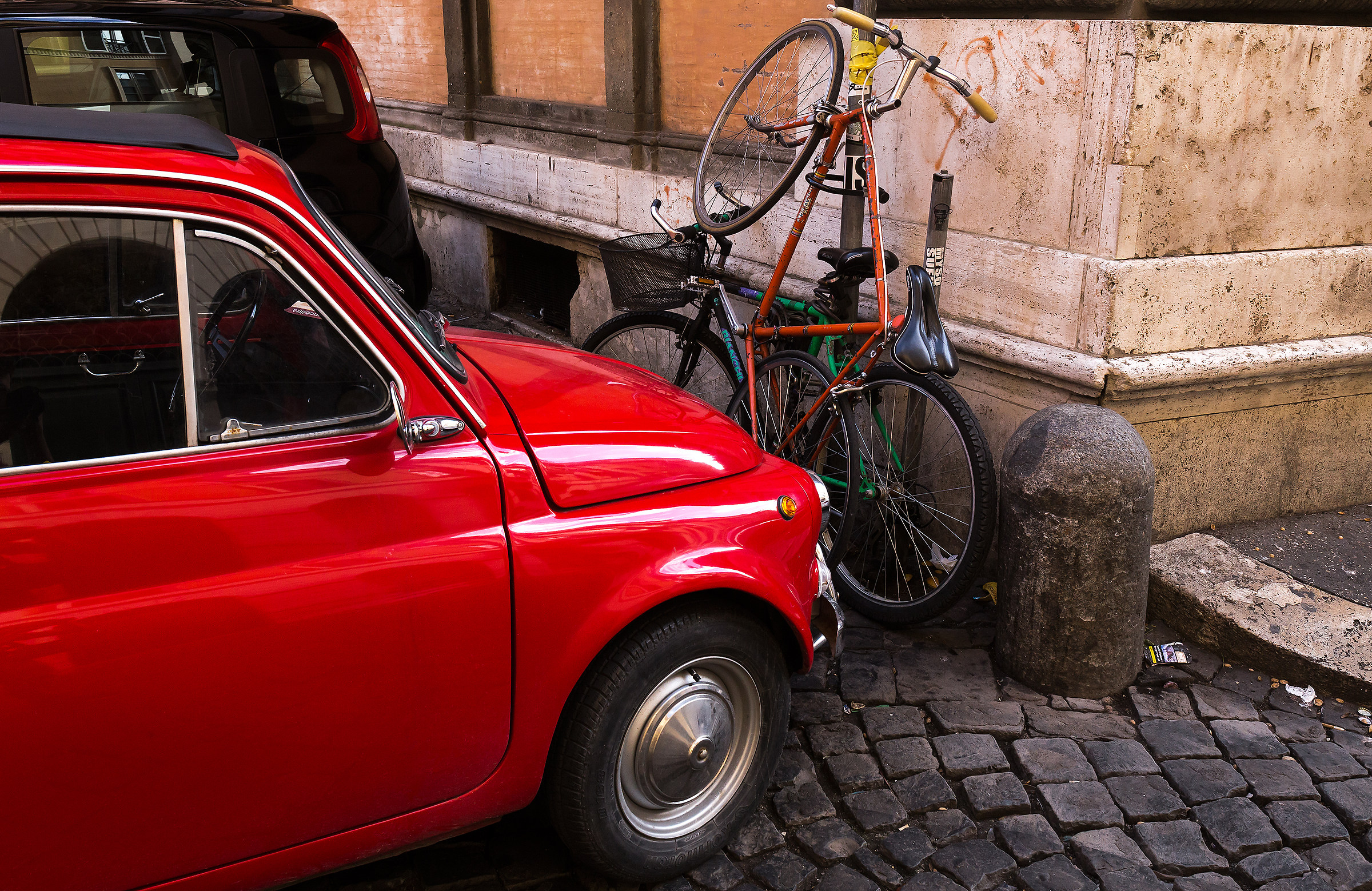 Fiat 500 + bike