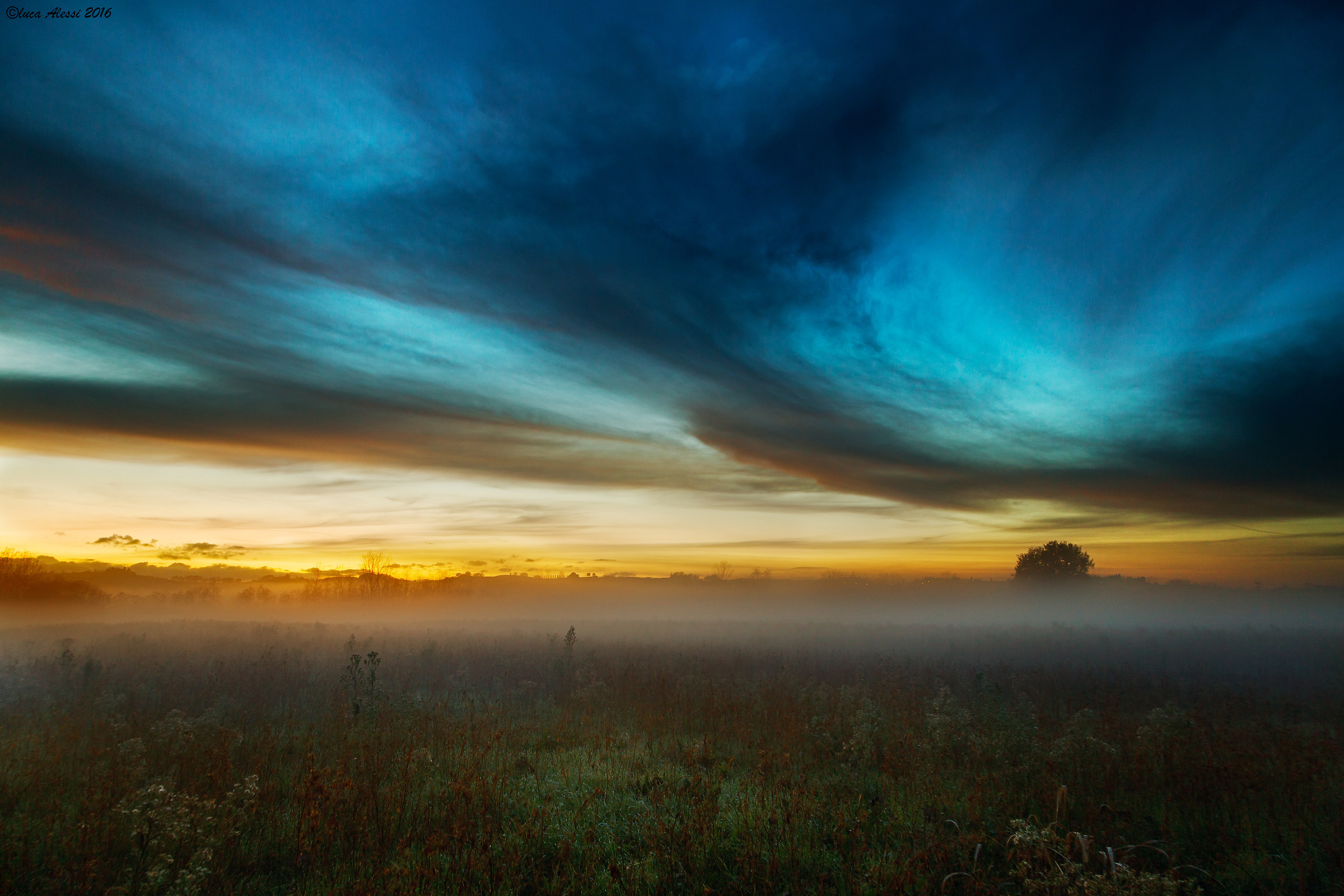 Sunset in the Val d'Orcia