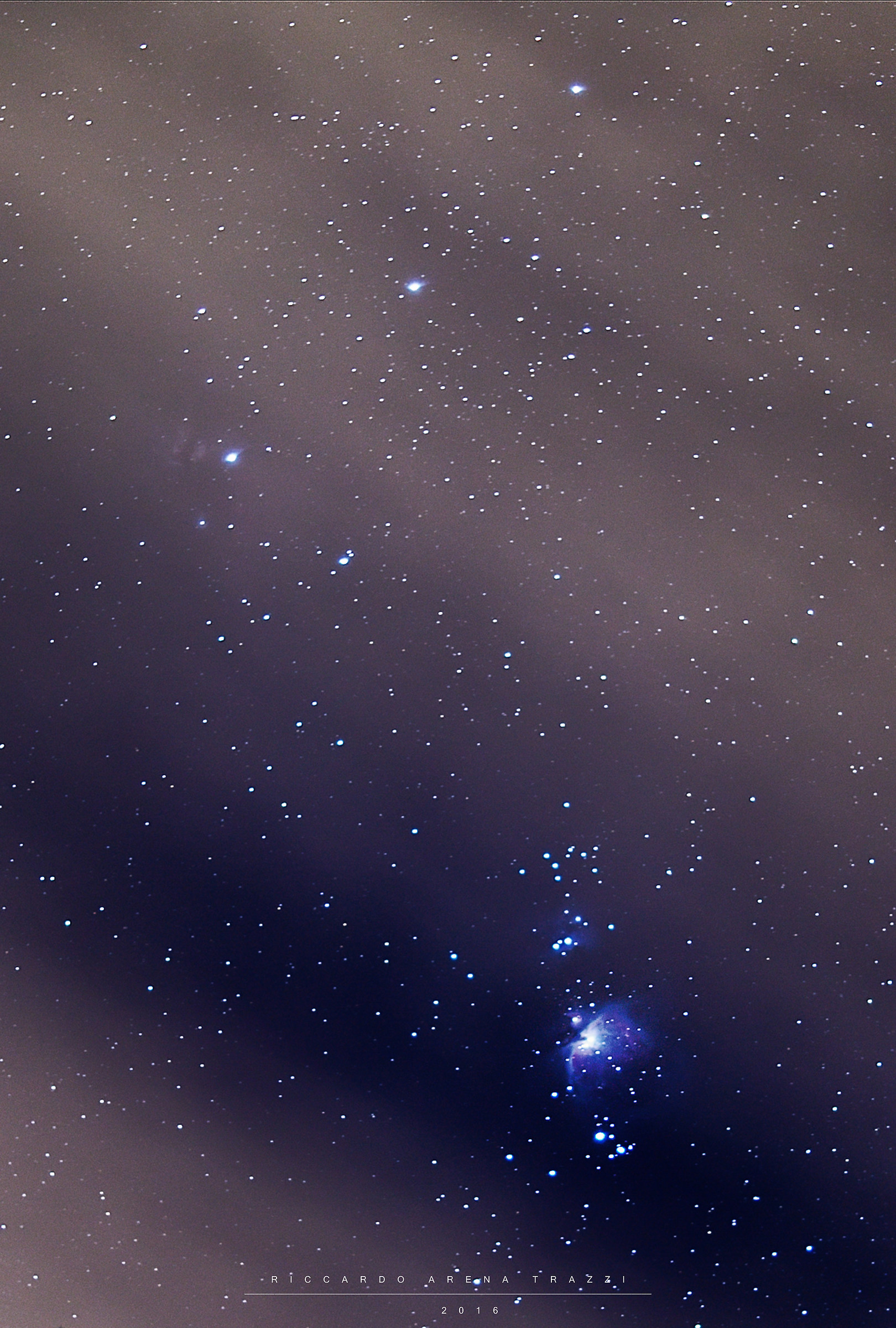 Orione tra le nuvole