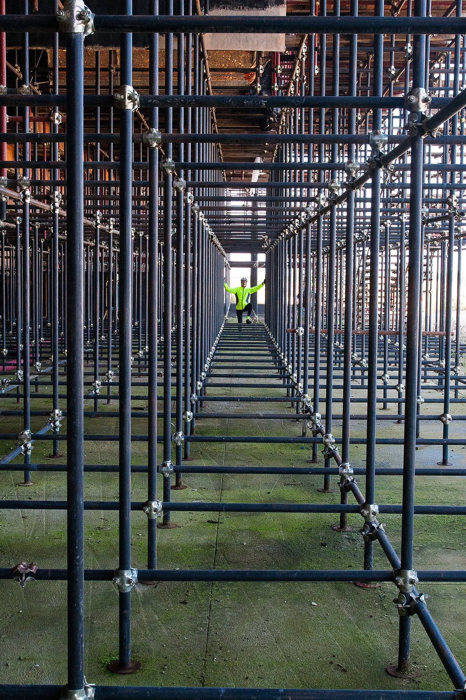 l' impalcatura del set