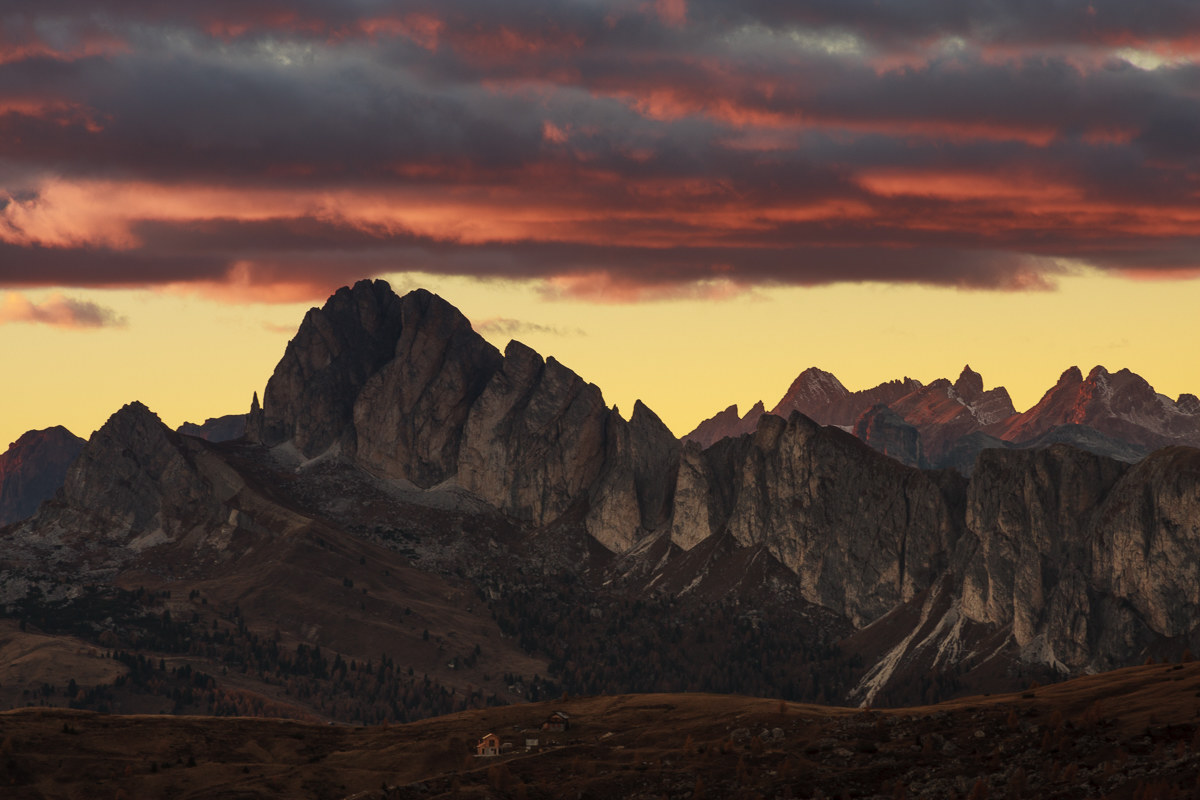 Sunset in late October